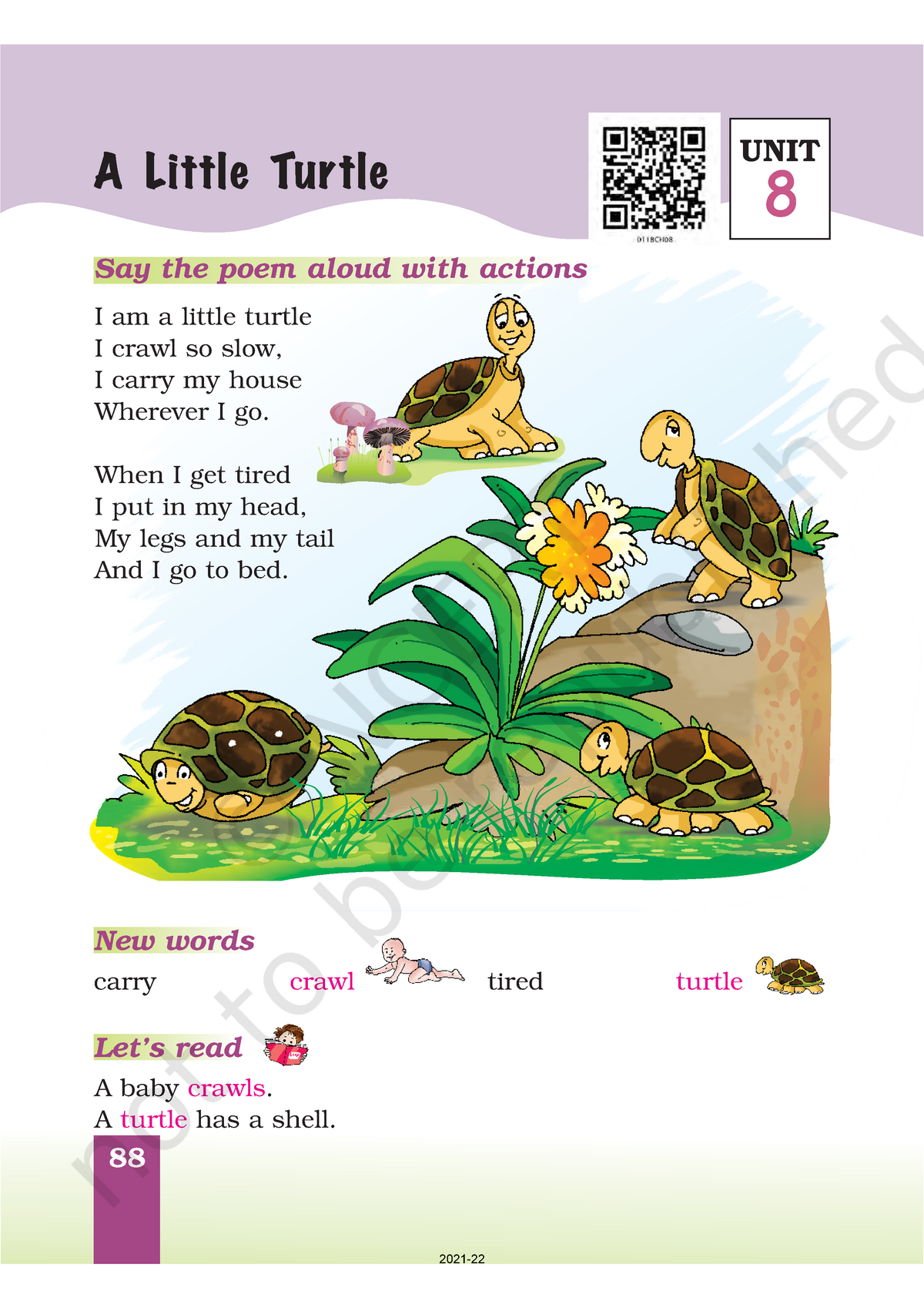 aeen108 cbse class 1 english marigold chapter 8 from ncert 88 say the poem aloud with actions i studocu