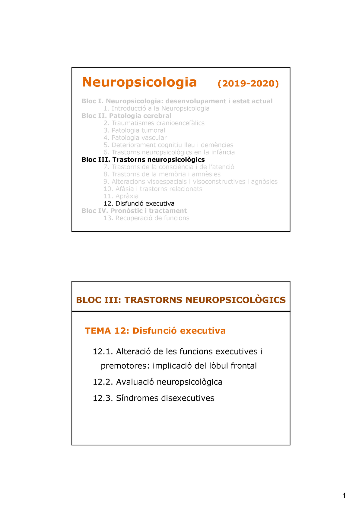 Tema12 - Apunts 12 - N E U R Op Sicolog Ia ( 2 0 1 9 - 2 0 2 0 ) Bloc I ...