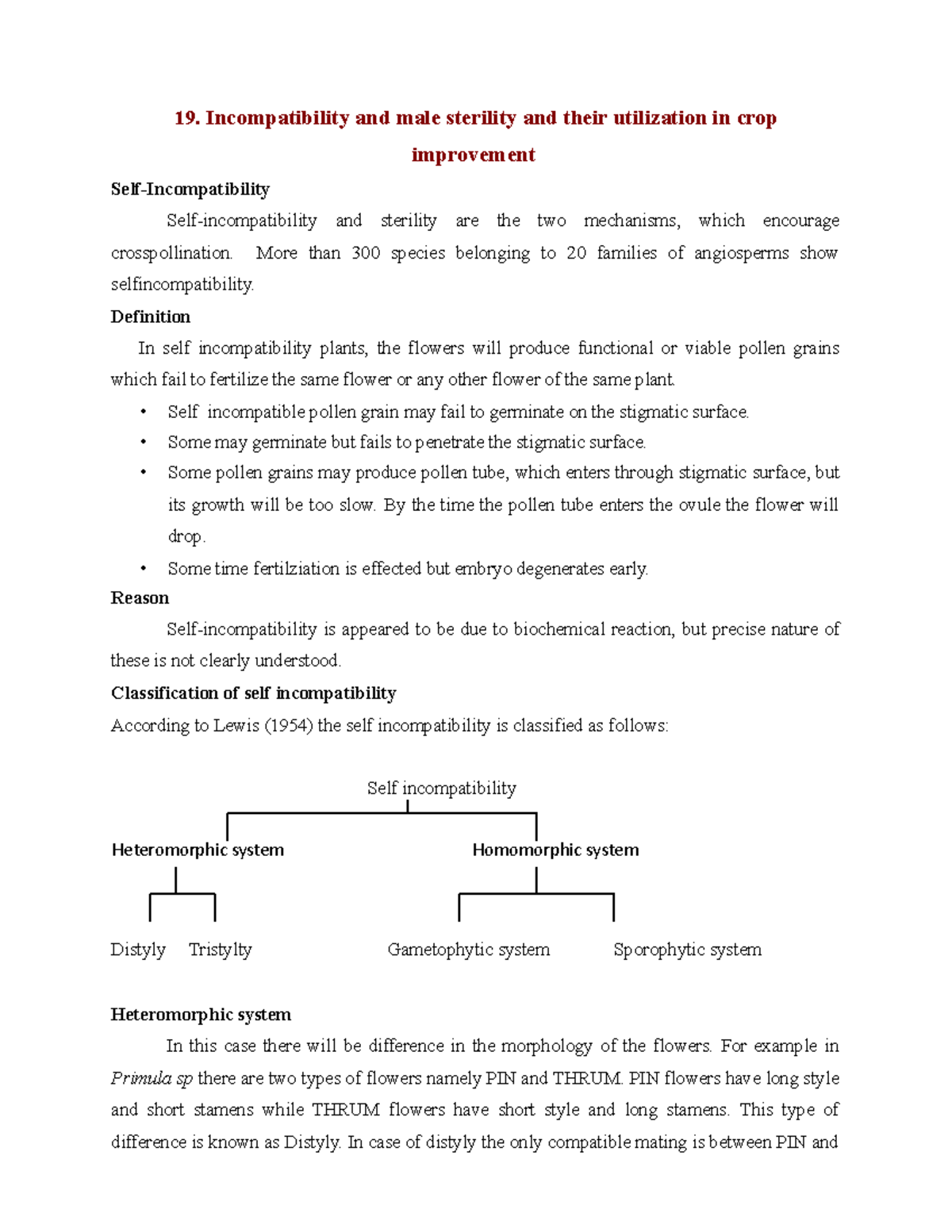 male sterility 19. and male