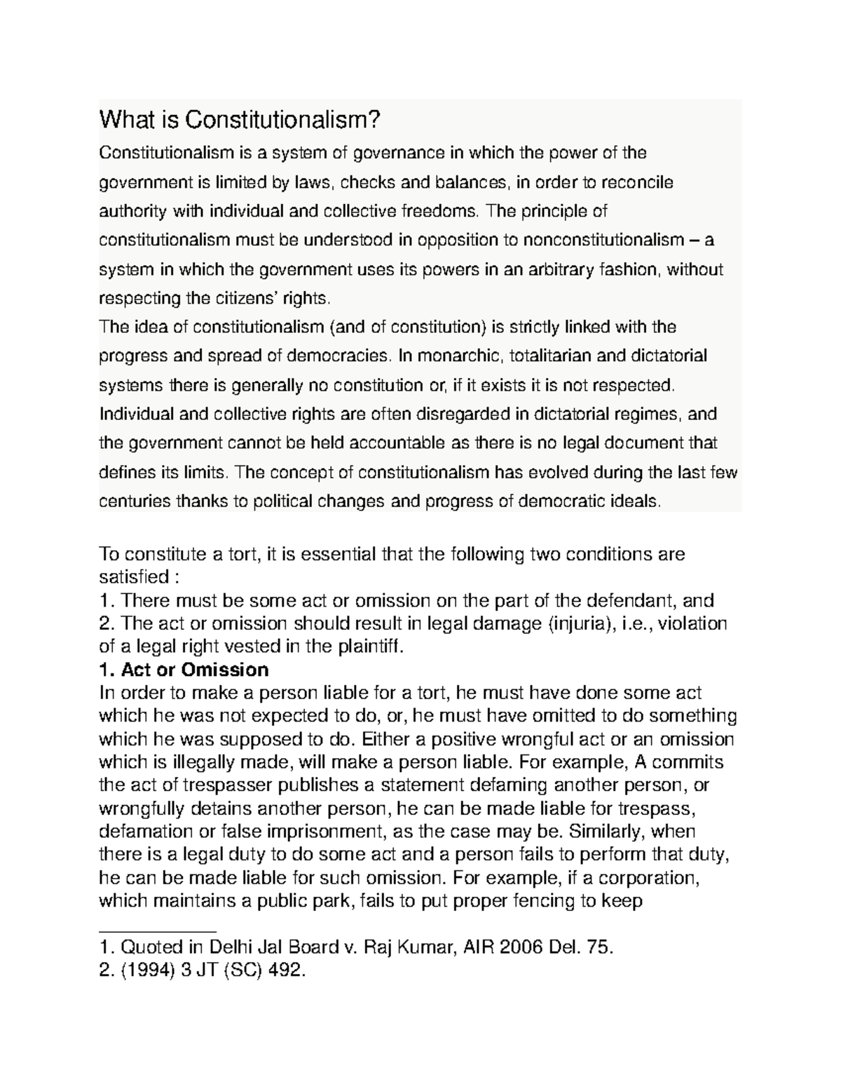 What is Constitutionalism What is Constitutionalism? Constitutionalism is a system of