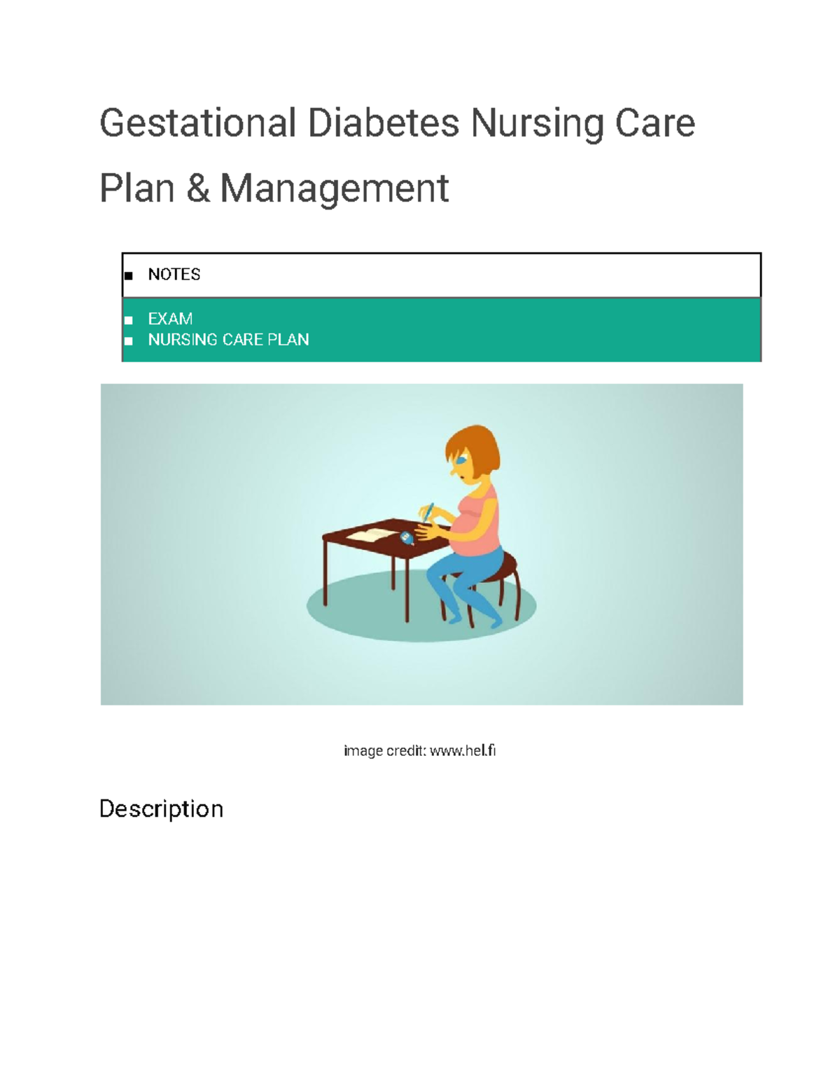 Untitled document (21) - Gestational Diabetes Nursing Care Plan ...