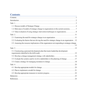 understanding and leading change assignment sample