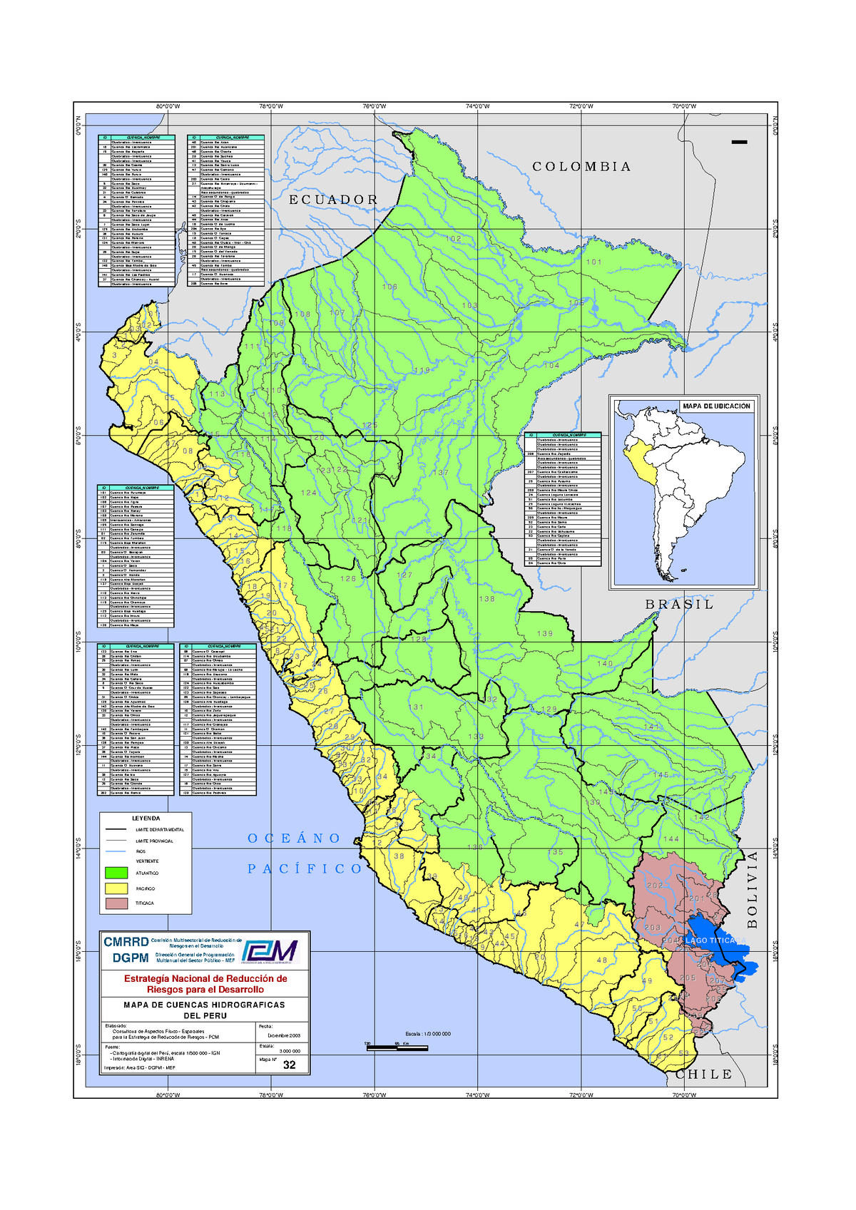 Hidrografia Del Peru Las Corrientes E C U A D O R C O L O M B I A C