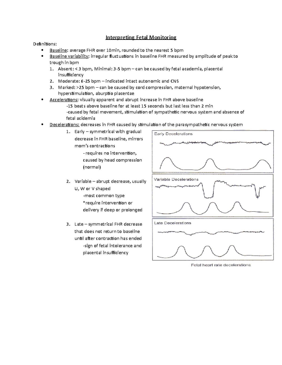 Interpreting Fetal Monitoring - Interpreting Fetal Monitoring ...