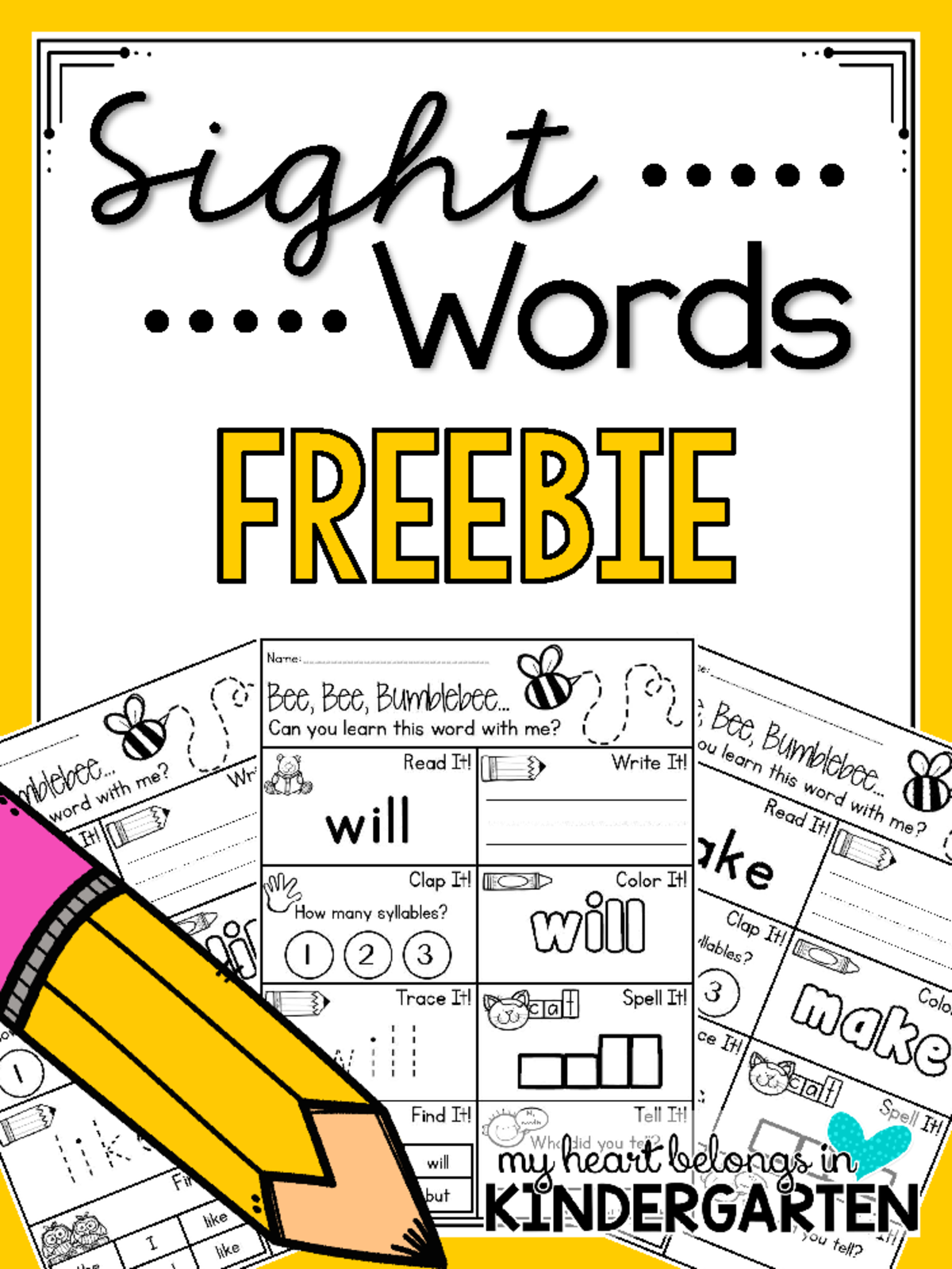 Sight Word Worksheets Sight Word Practice Freebie-1 - Sight Wo rd s ...