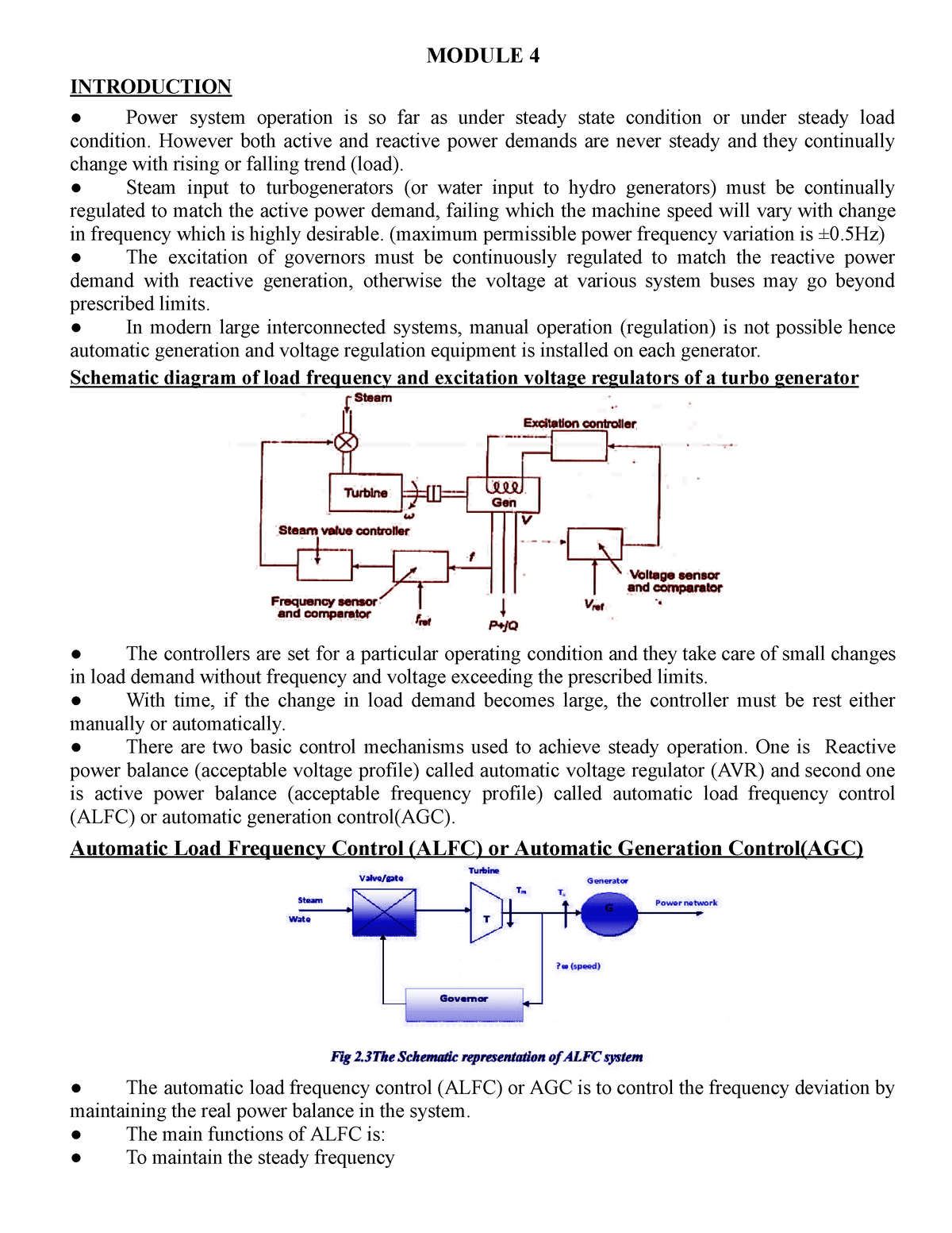 Ps2 Module 4 - Lecture Notes - MODULE 4 INTRODUCTION Power System ...