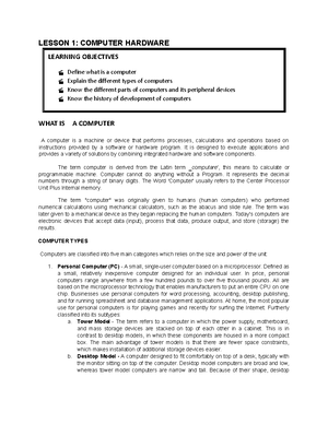 450485607 EE 2301 Notes Set 1 1 pdf - DIGITAL SYSTEMS: TERMINOLOGY Data ...