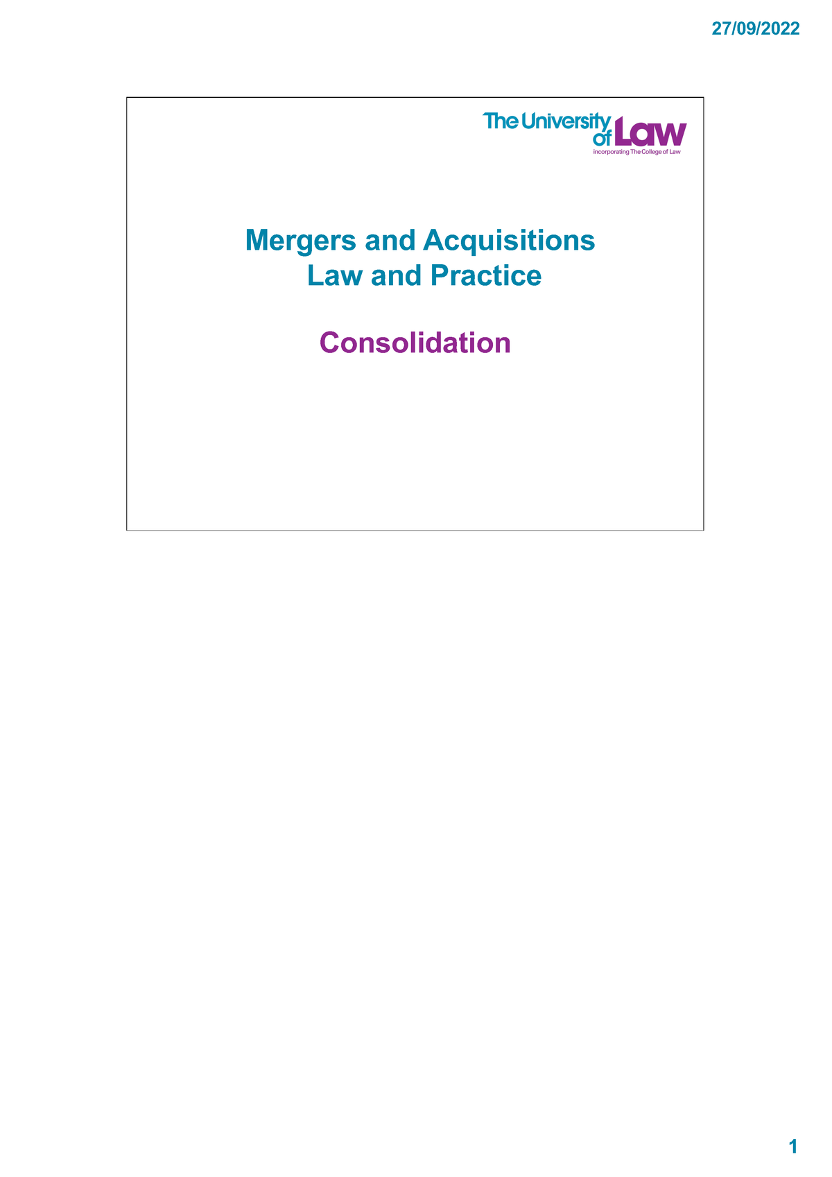 homework consolidations mergers and capital formation assignment