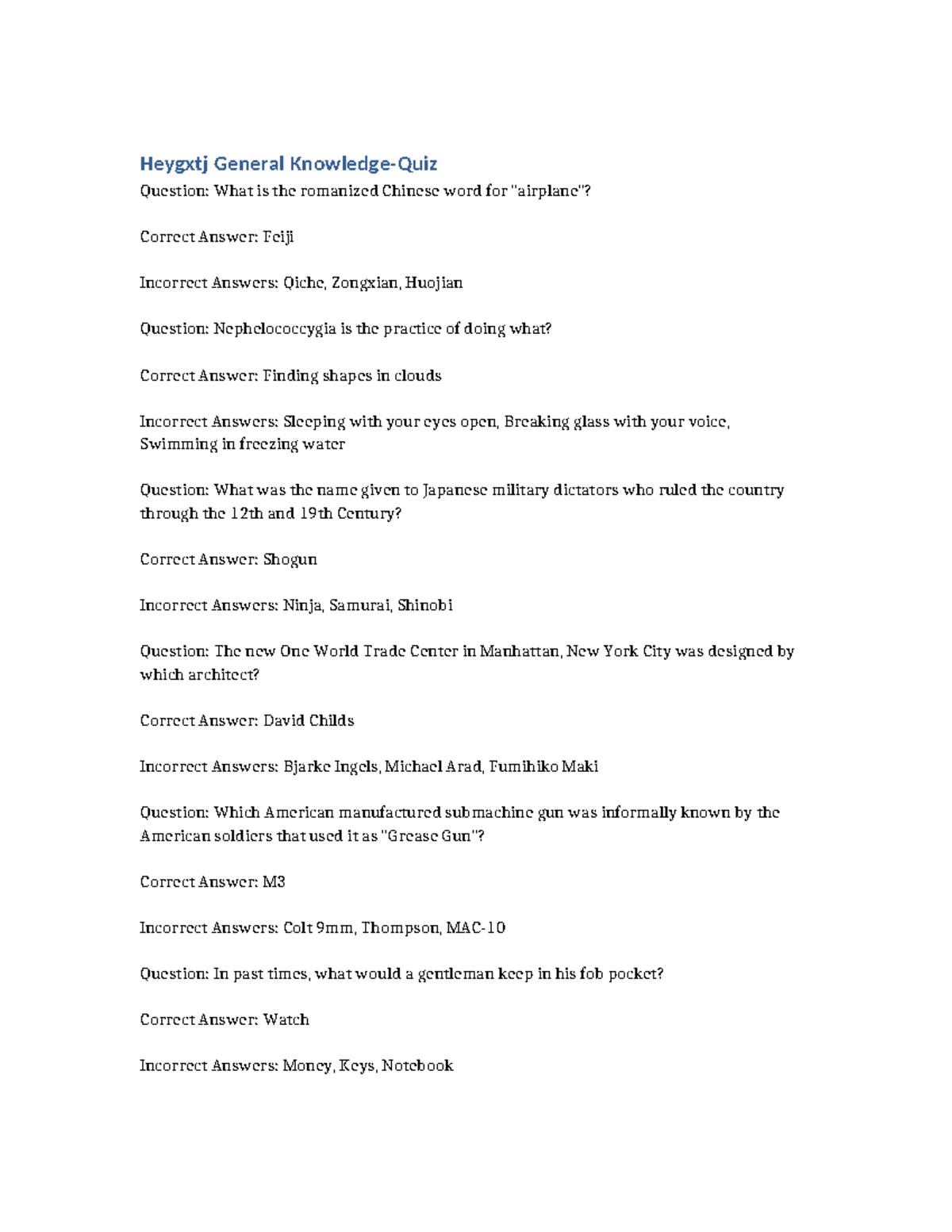 Heygxtj General Knowledge Quiz Heygxtj General Knowledge Quiz Heygxtj General Knowledge Quiz Heygxtj General Knowledge Quiz