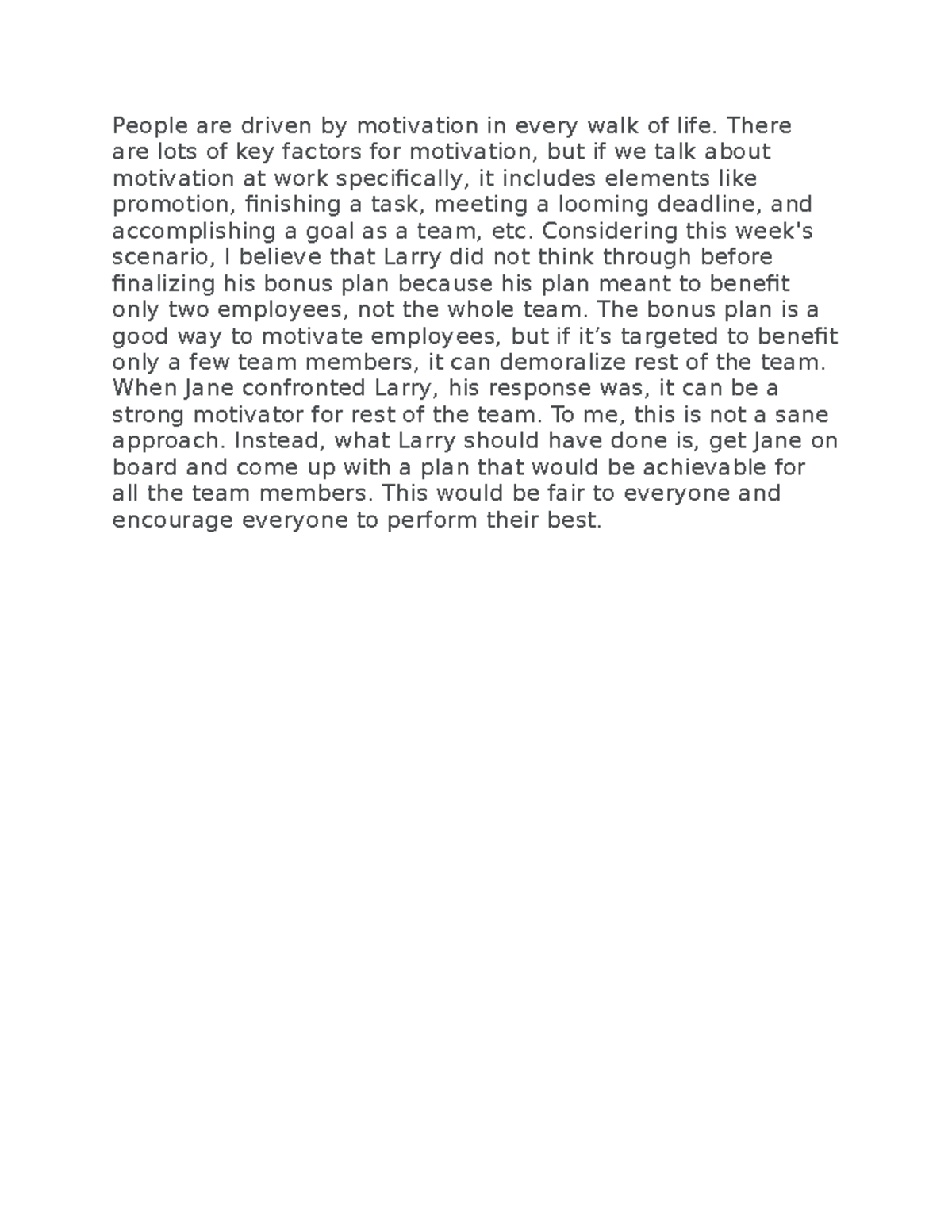 2-3 Discussion- What Motivates People - People are driven by motivation ...