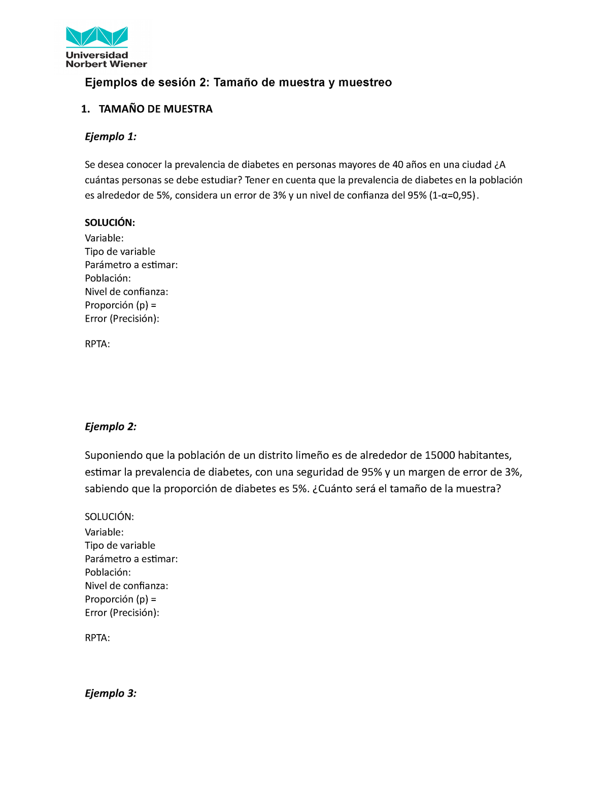 S02 Ejemplos Tamaño De Muestra Y Muestreo Ejemplos De Sesión 2 Tamaño De Muestra Y Muestreo 1 