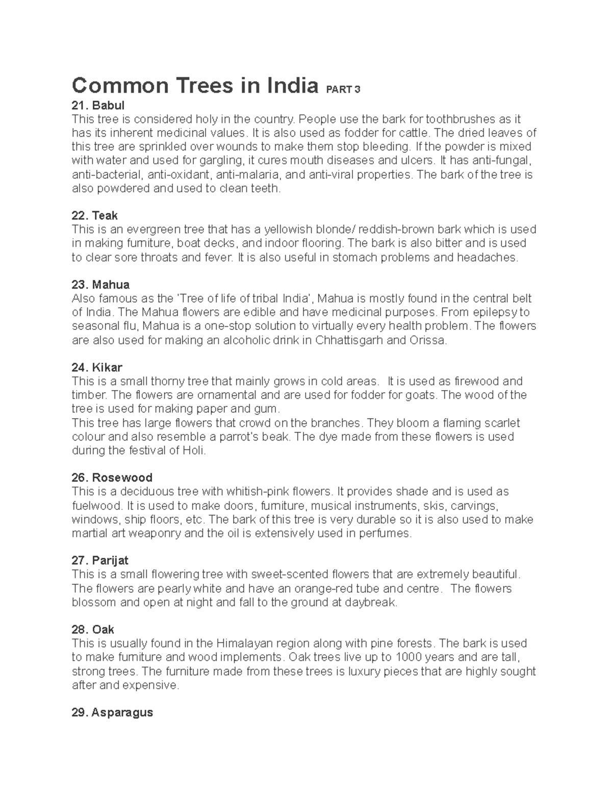 Common Trees In India PART 3 Babul This Tree Is Considered Holy In 