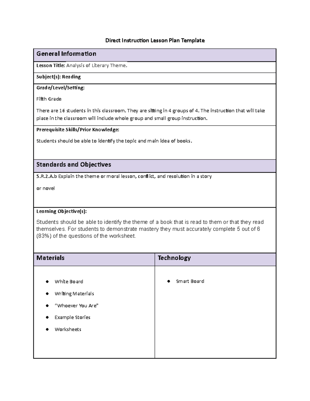 task-1-children-s-literature-lesson-plan-direct-instruction-lesson