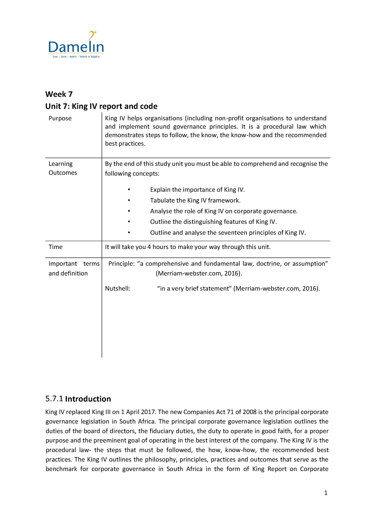 king-iv-report-and-code-week-7-unit-7-king-iv-report-and-code