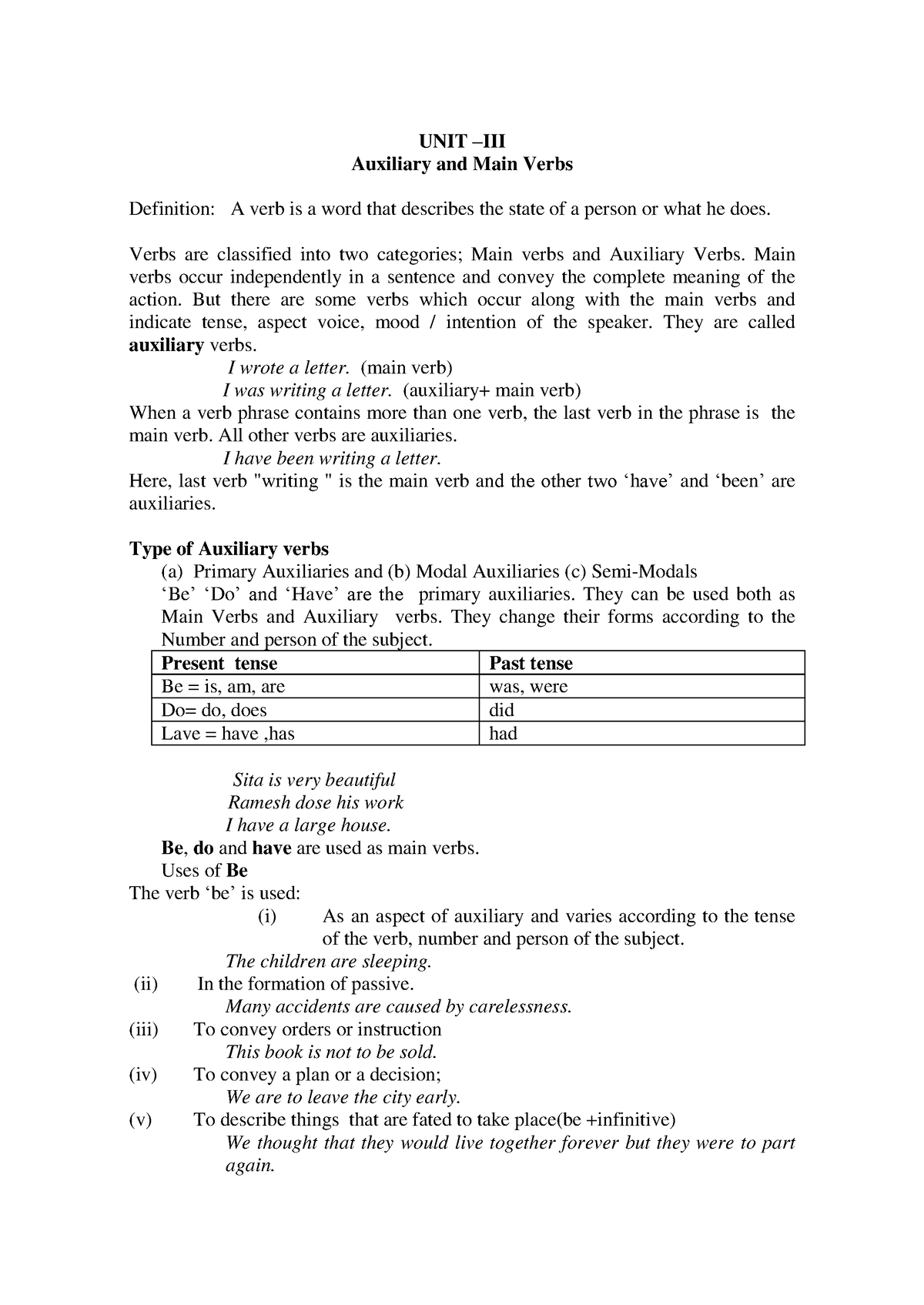 auxiliary-and-main-verbs-unit-iii-auxiliary-and-main-verbs