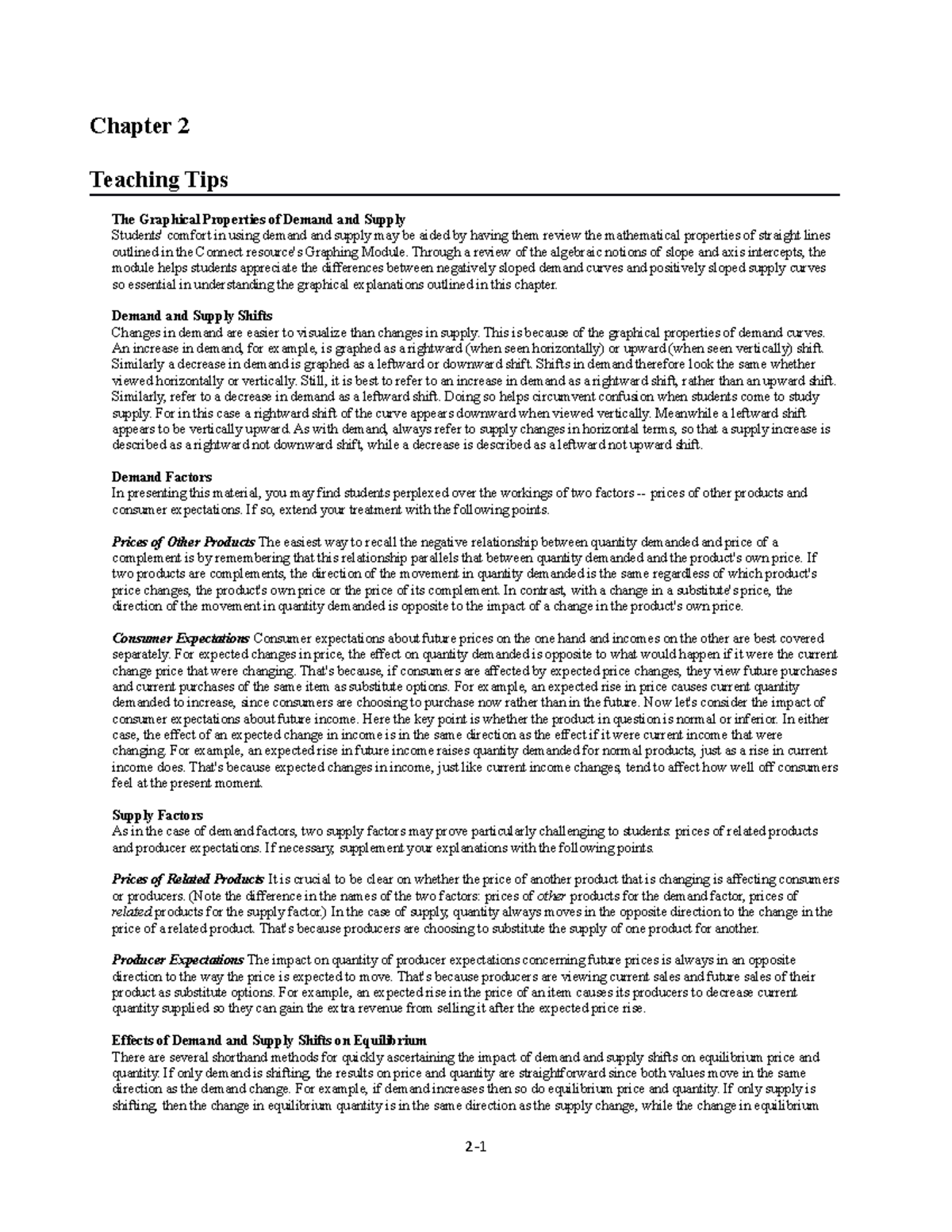 Lovewell 7ce IM Ch02 - Chapter 2 - Chapter 2 Teaching Tips The ...