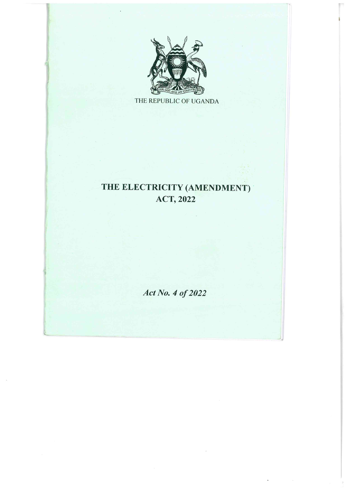 Electricity Amendment Act 2022 - Bachelor Of Laws - Studocu