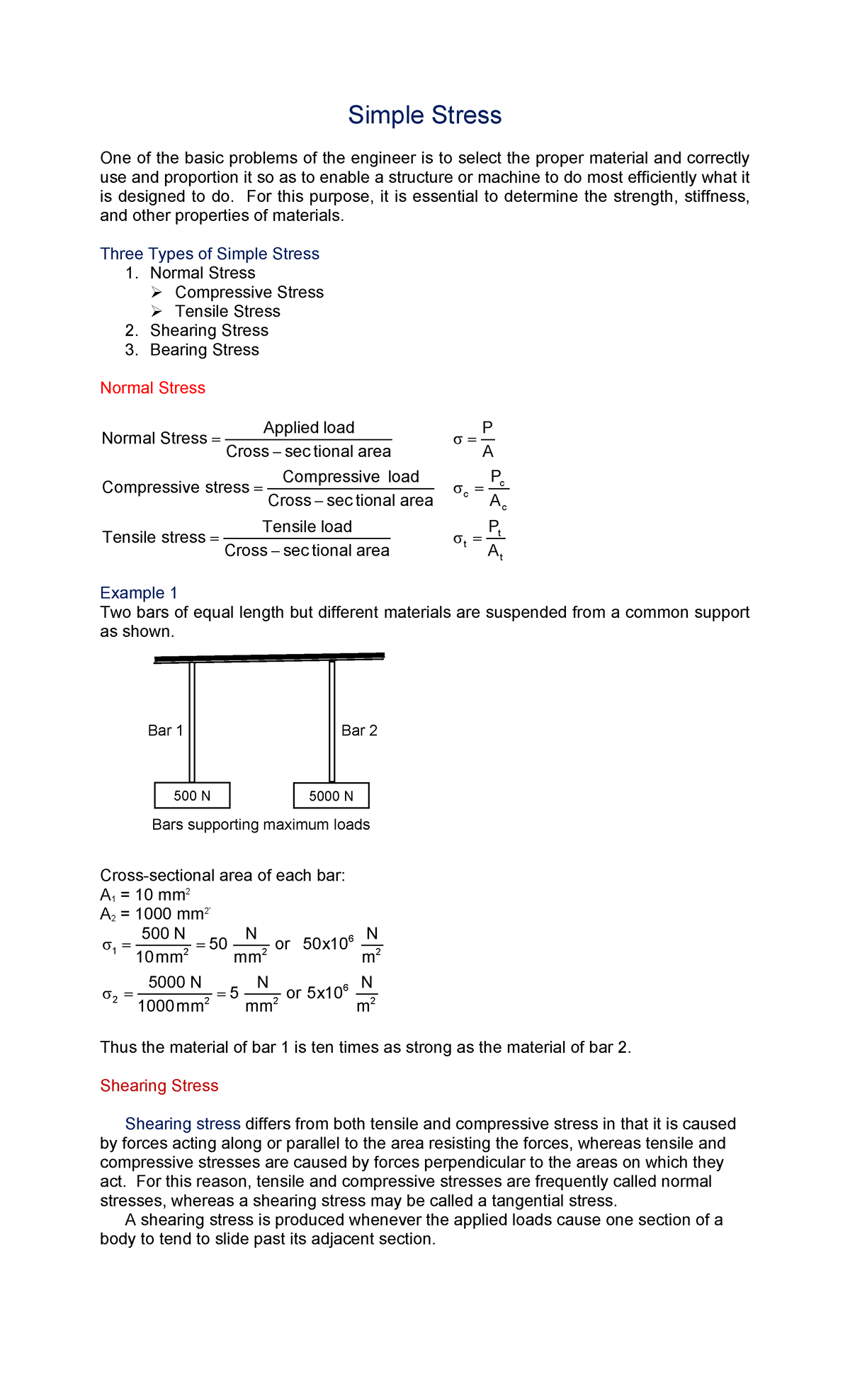 simple-stress-simple-stress-one-of-the-basic-problems-of-the-engineer