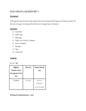 Lab report 1 edgenuity - Motion with Constant Acceleration OnlineLab ...