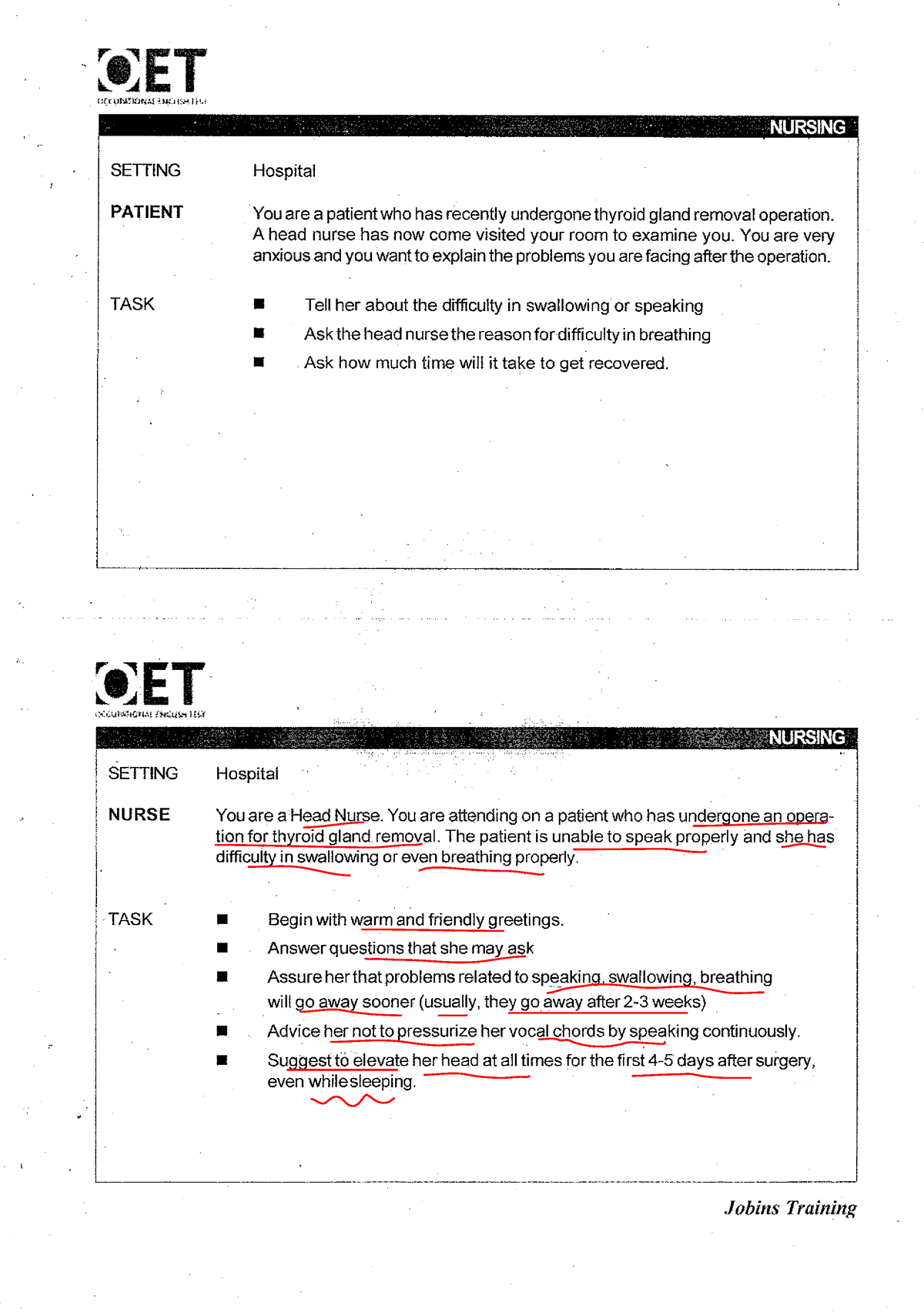 D17-SP17(RP) Thyroid Gland Removal Operation - speaking-oet - Studocu