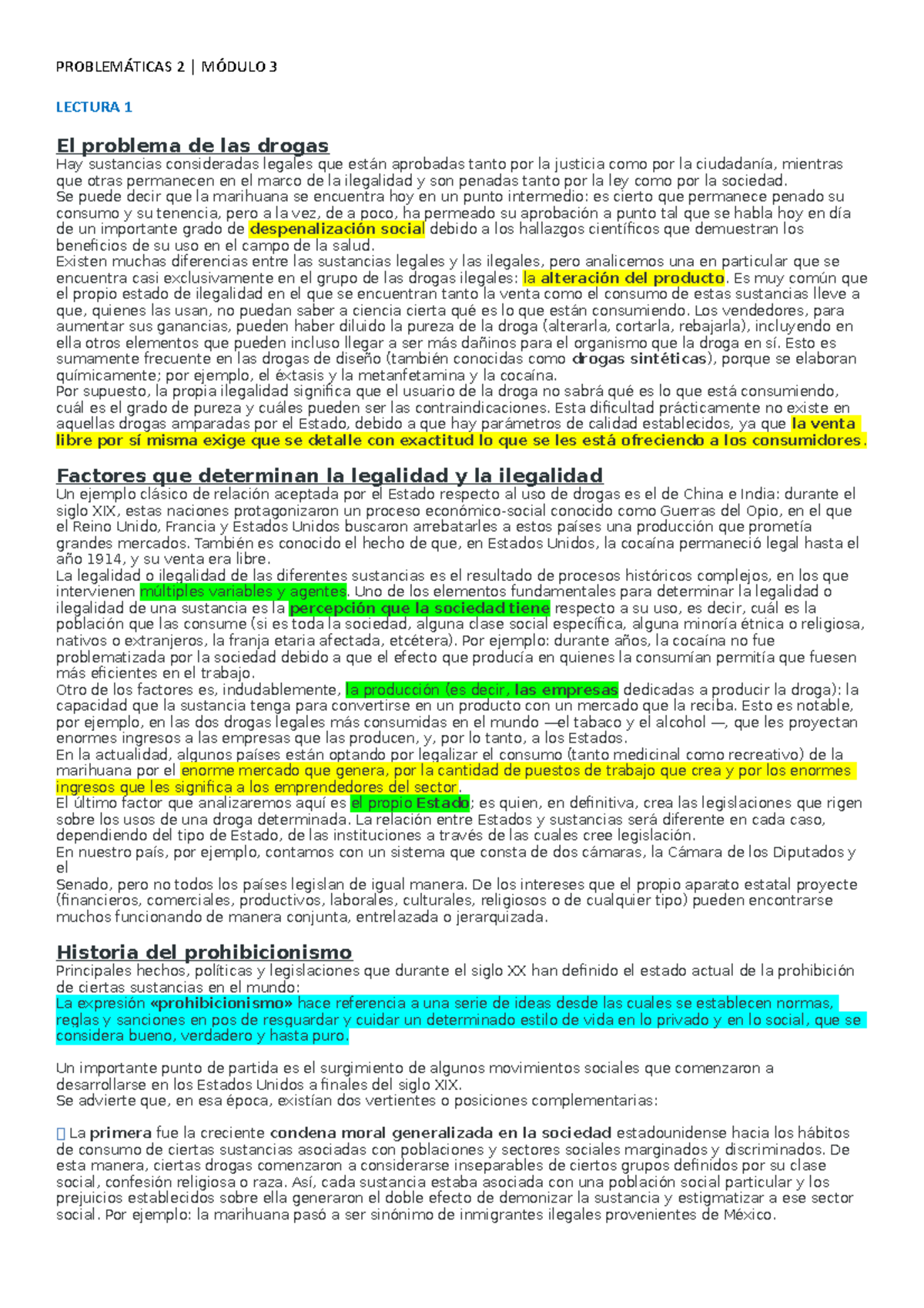 Resumen Módulo 3 Problemáticas 2 - PROBLEMÁTICAS 2 | MÓDULO 3 LECTURA 1 ...