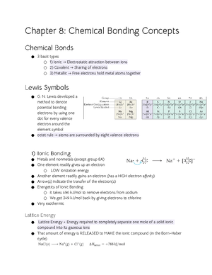 Chem 121 Unit 4 - The lecture was given by Dr. Wofford. Complete unit ...