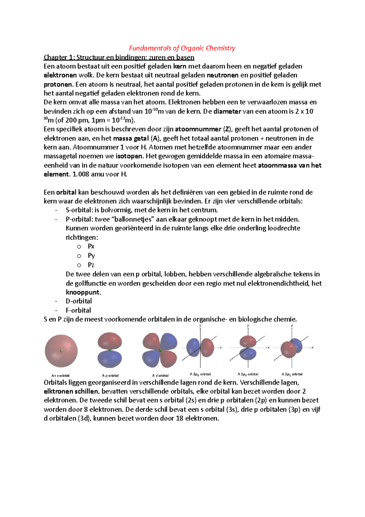 Chapter 1 Fundamentals Of Organic Chemistry - Fundamentals Of Organic ...