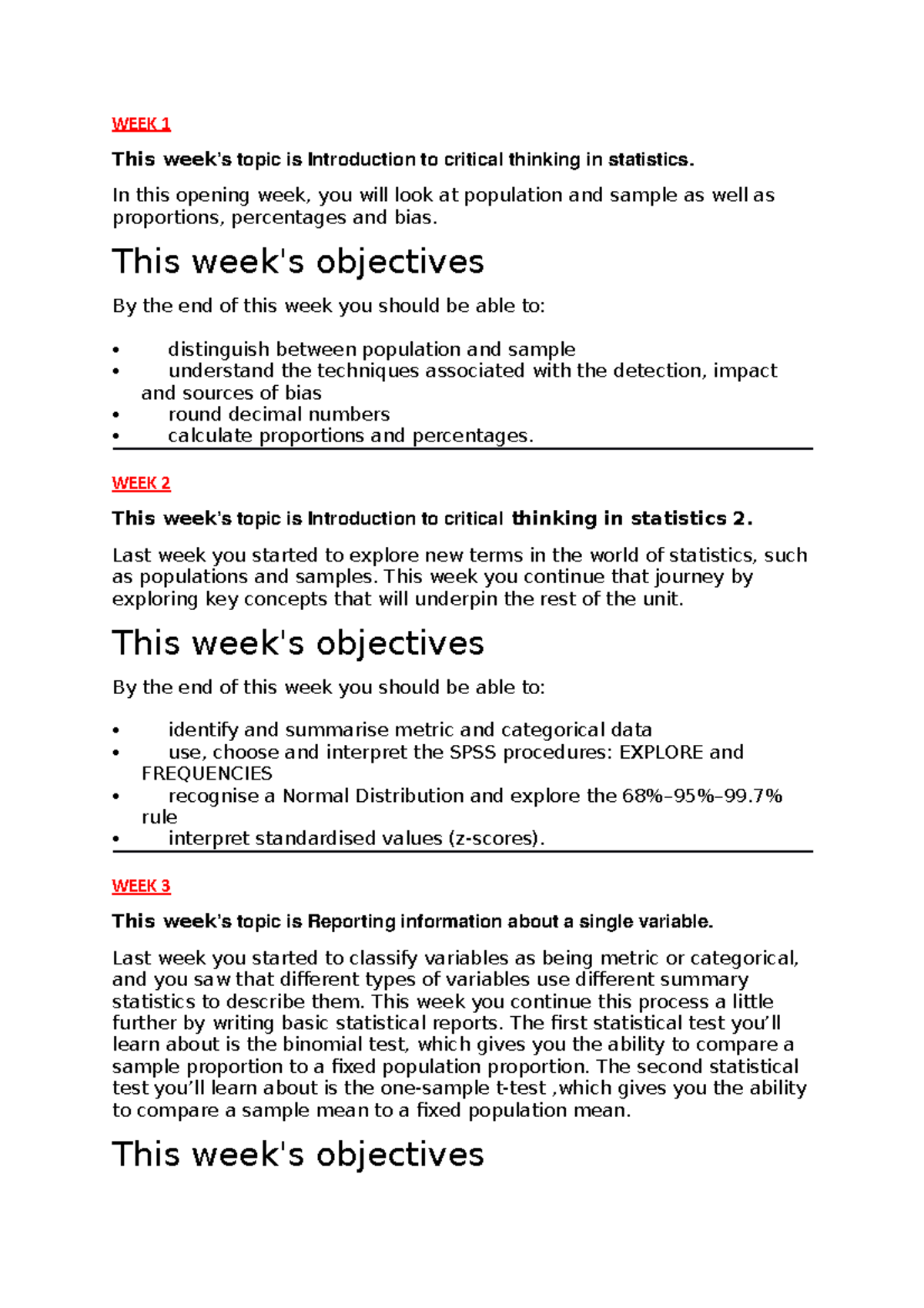 Weekly Learnings - WEEK 1 This week’s topic is Introduction to critical ...