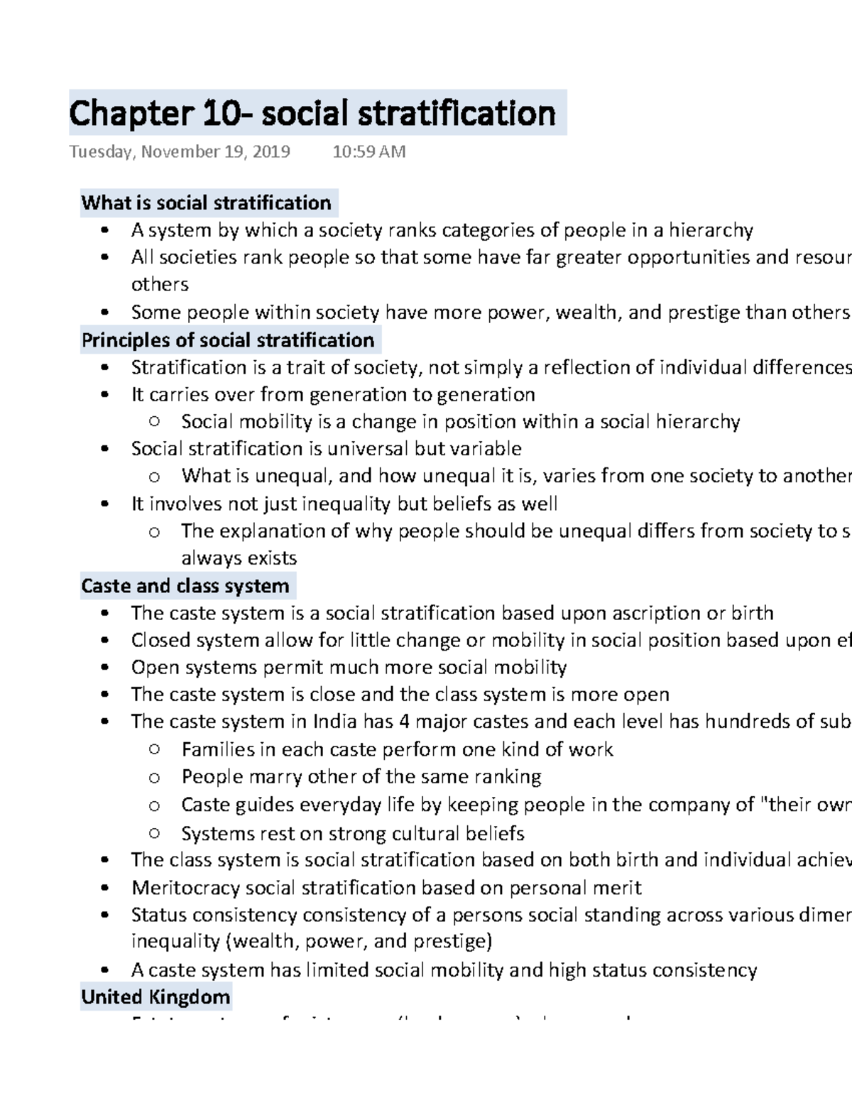 Intro To Soc: Chapter 10- Social Stratification - What Is Social ...