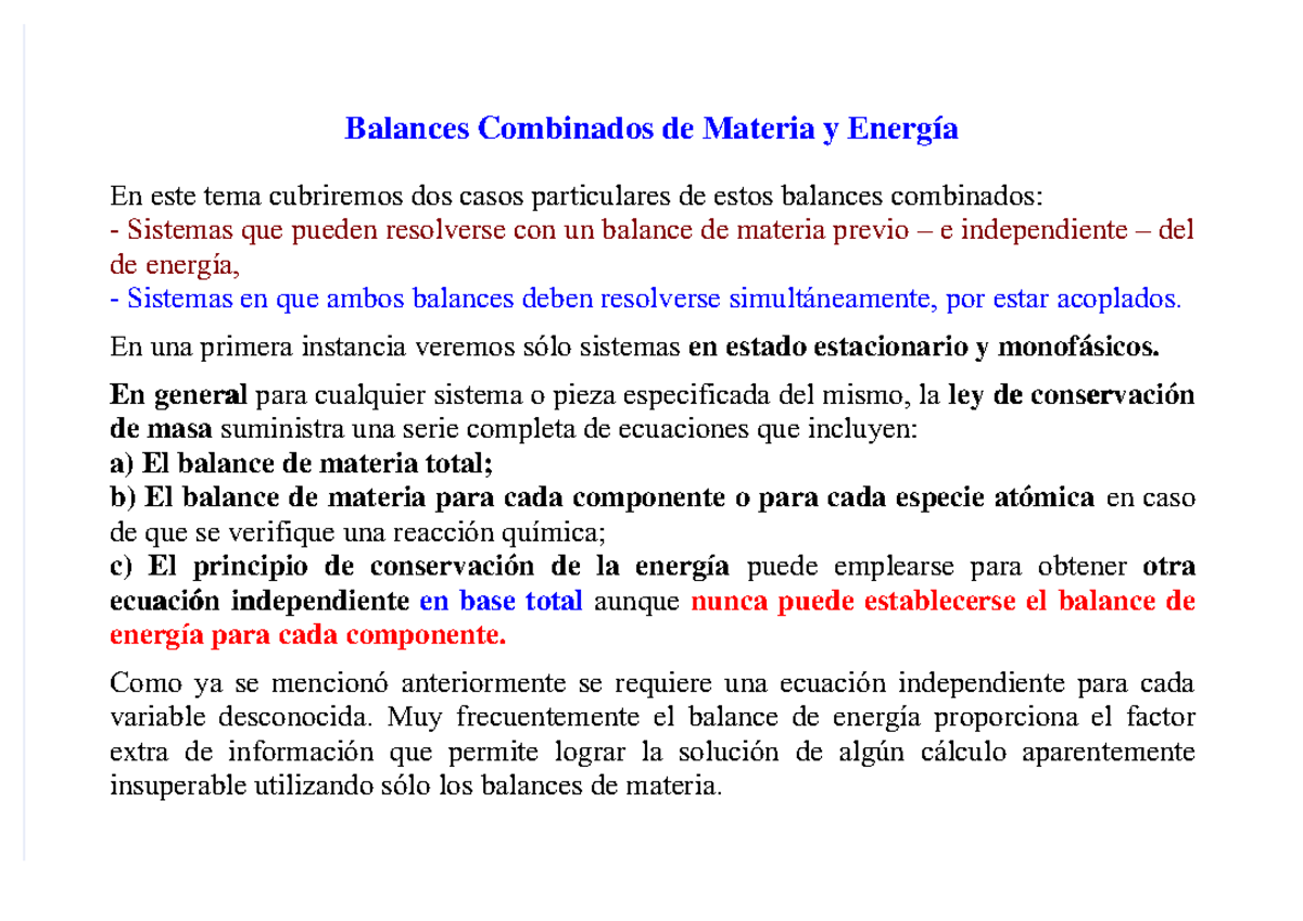 Pdf-balances-combinados-de-materia-y-energía resueltos sobre Balance