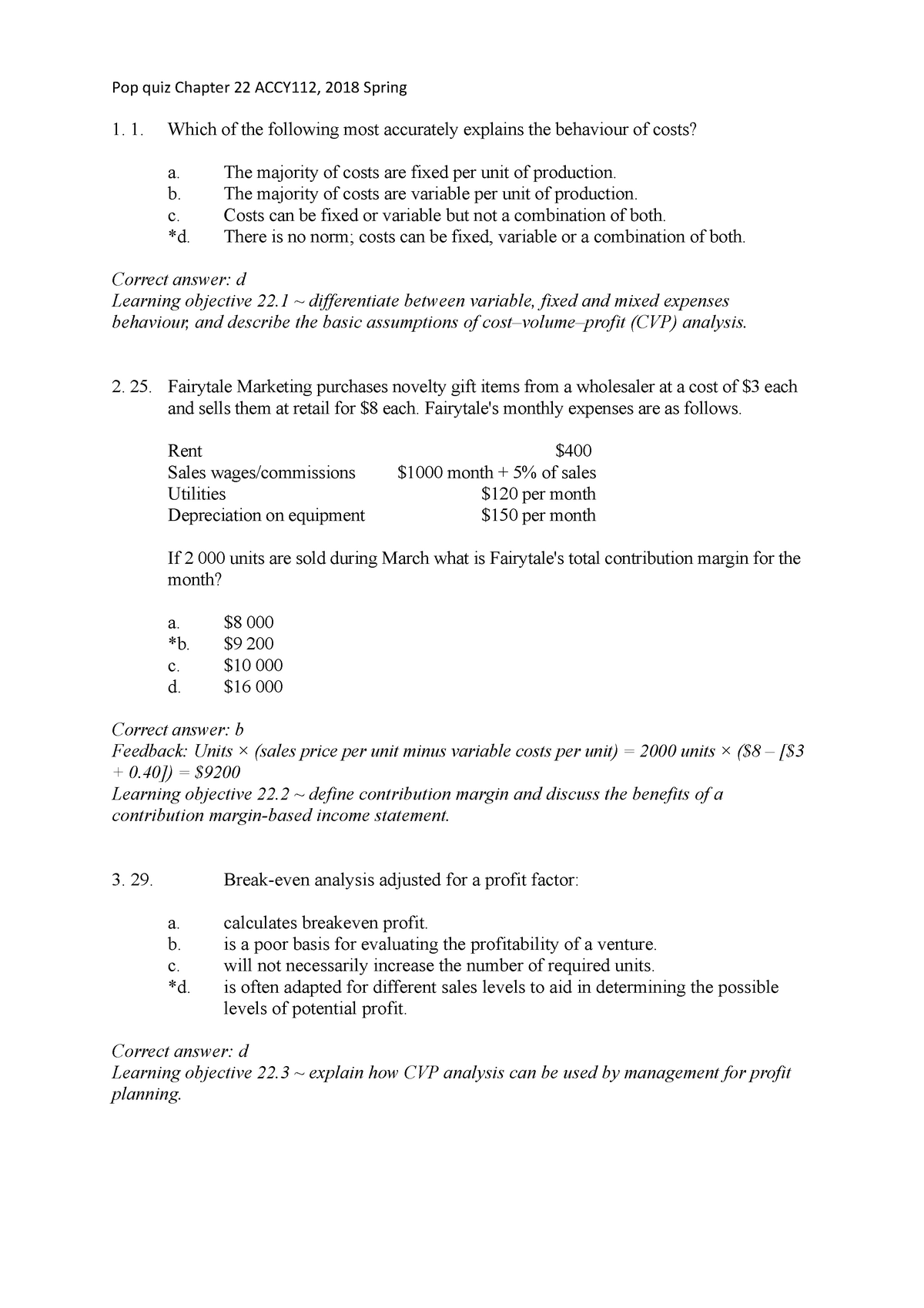 Chapter 22 With Solutions - Pop Quiz Chapter 22 ACCY112, 2018 Spring ...