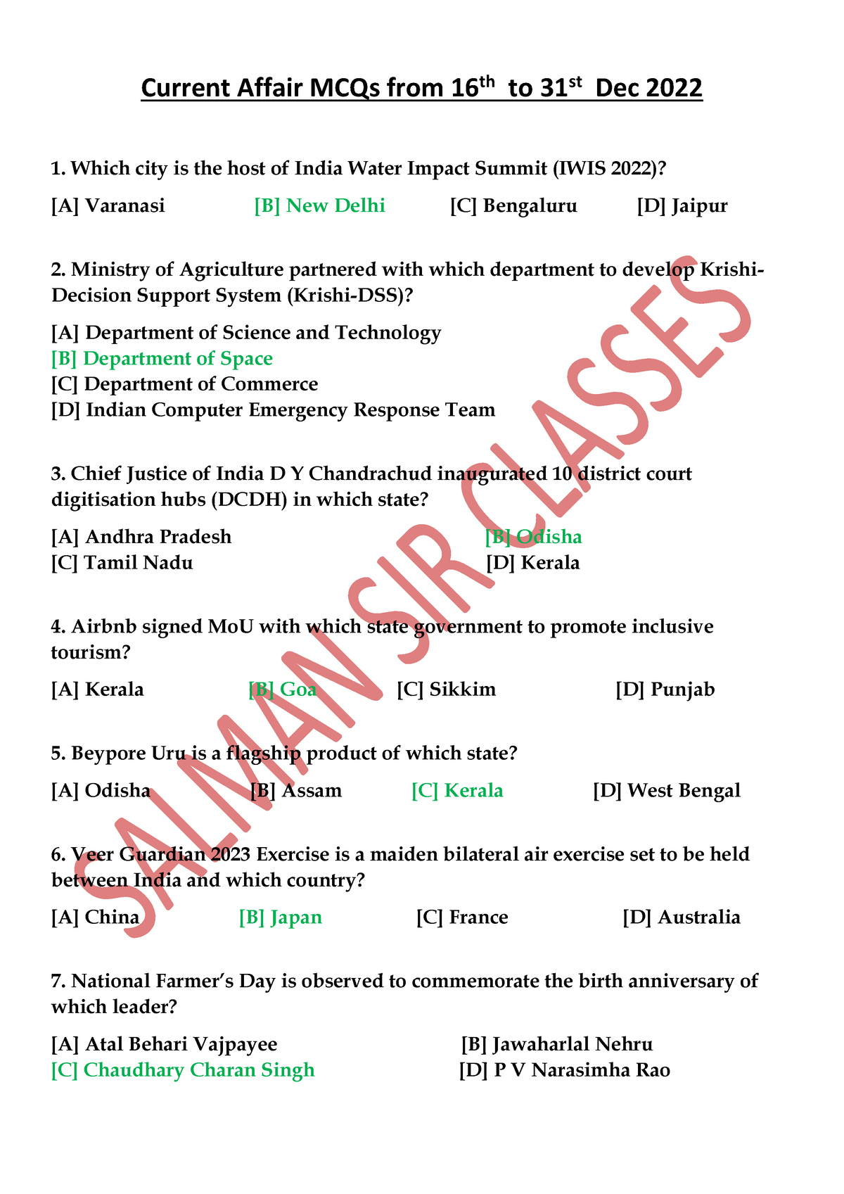 Current Affairs Mcqs 16th To 31st Dec 22 Current Affair Mcqs From 16th To 31st Dec 2022 1543