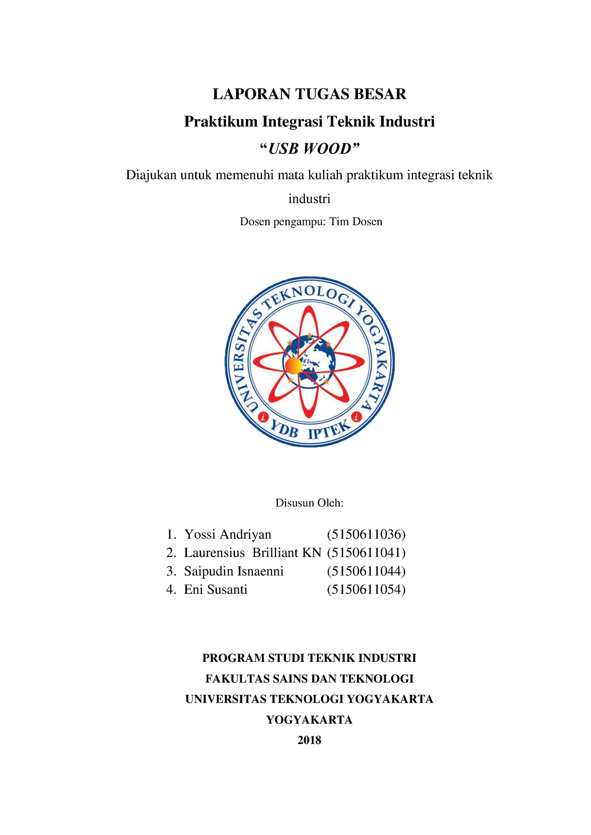 Praktikum Integrasi Teknik Industri - LAPORAN TUGAS BESAR Praktikum ...