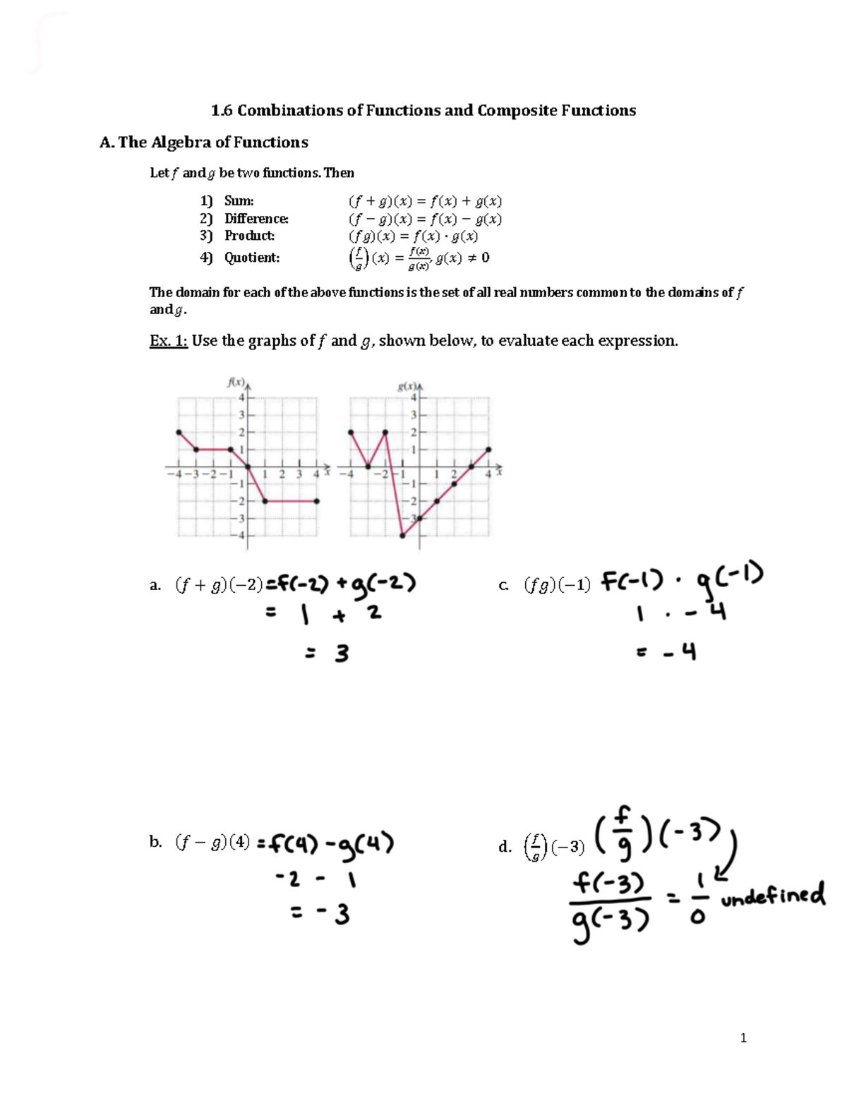 section-1-6-composite-functions-1-combinations-of-functions-and