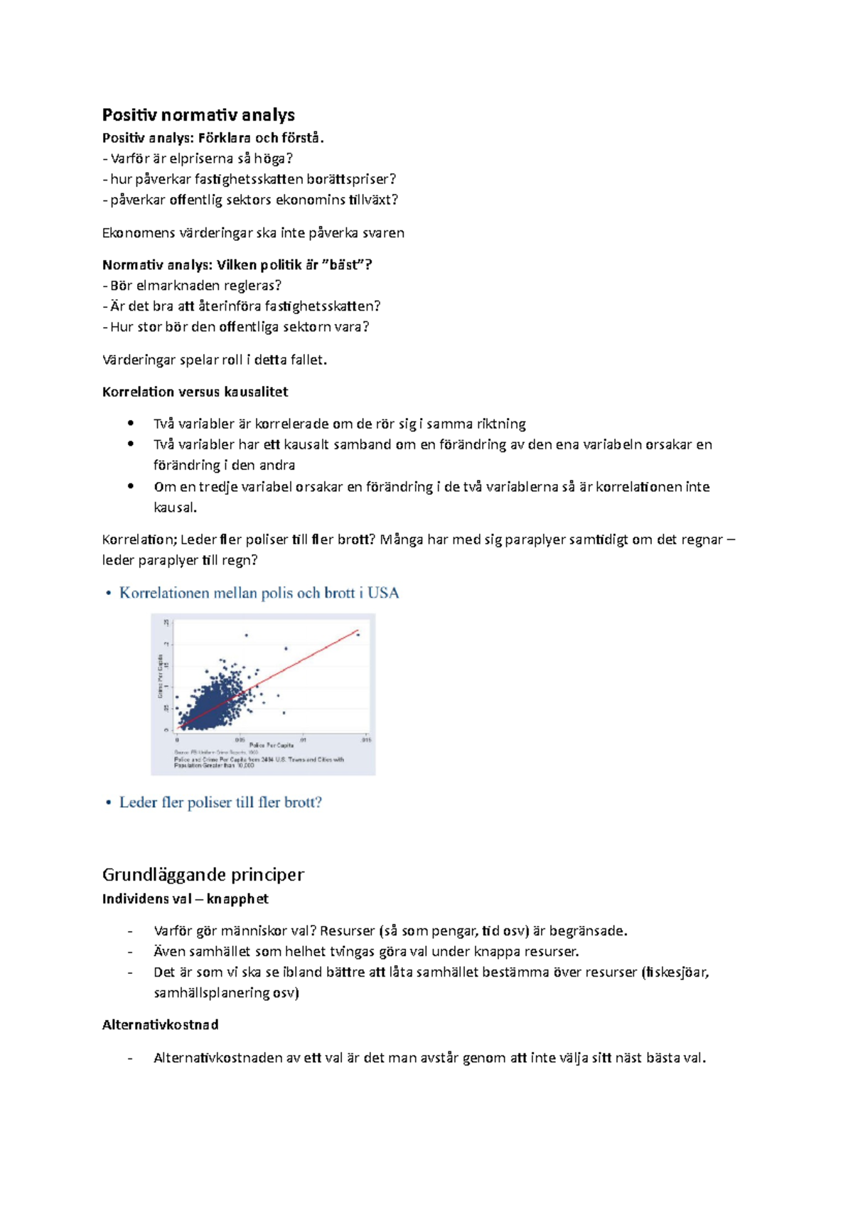 Nationalekonomi Mikroteori Föreläsning 1 - Positiv Normativ Analys ...