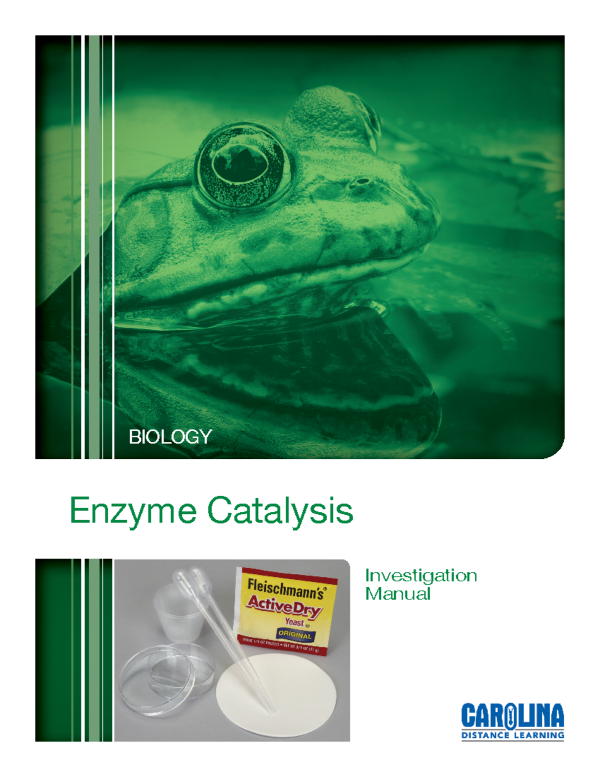 580148 Enzyme Catalysis ADA Investigation Manual Enzyme Catalysis