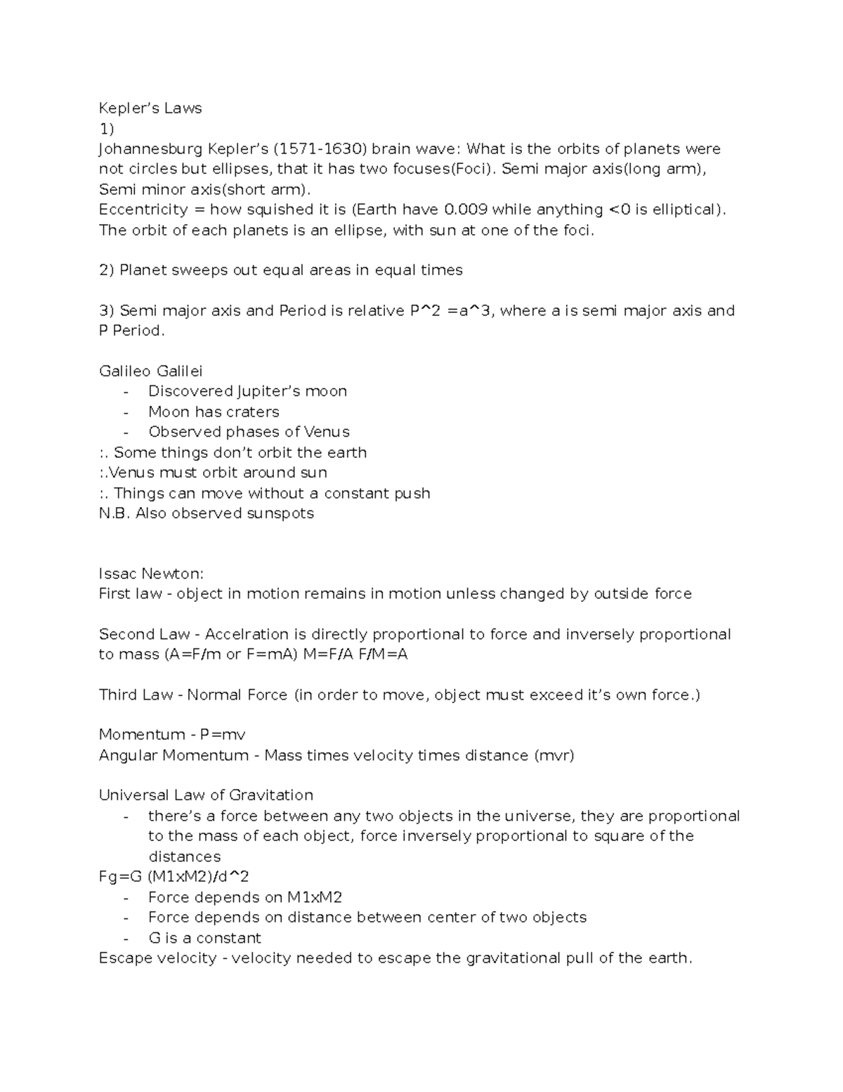 Astronomy Week 4 - Week4Pt2 - Ast101H1 - U Of T - Studocu