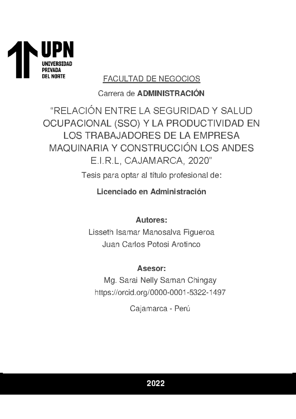 Manosalva Figueroa Lisseth Isamar - Potosi Arotinco Juan Carlos ...