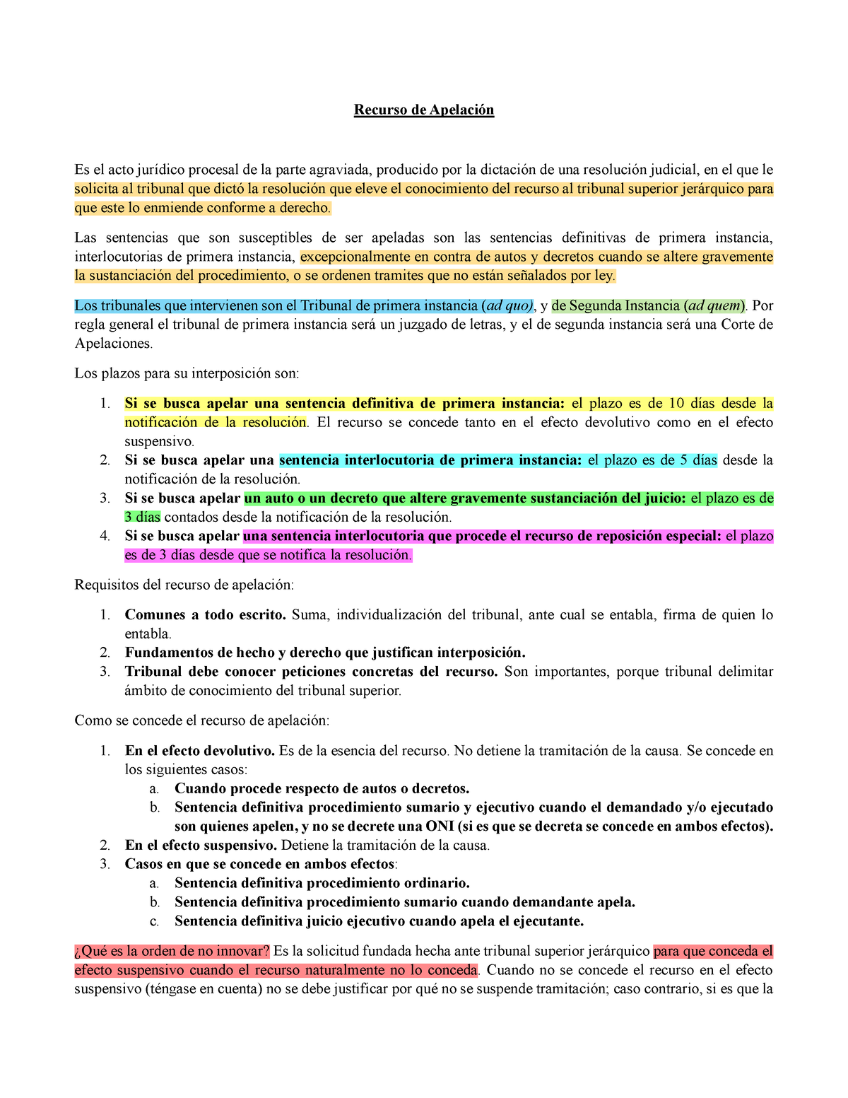 Recurso De Apelación - Recurso De Apelación Es El Acto Jurídico ...