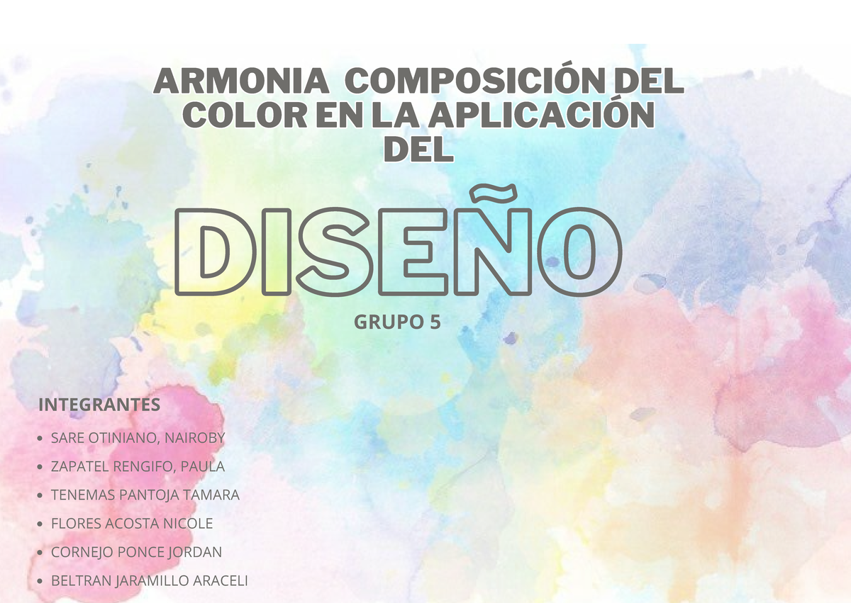 Armonia DEL Color - DISEÑO ARMONIA COMPOSICIÓN DEL COLOR EN LA ...