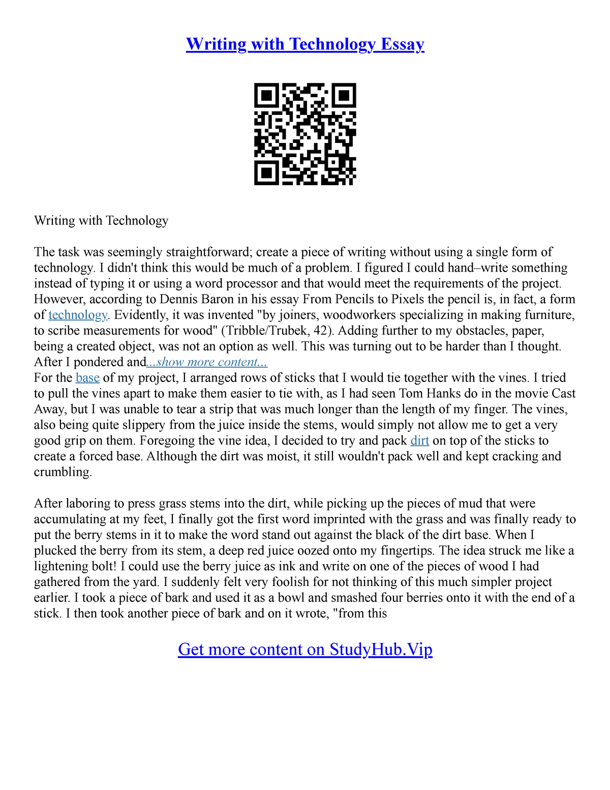 essay writing for dxc technology