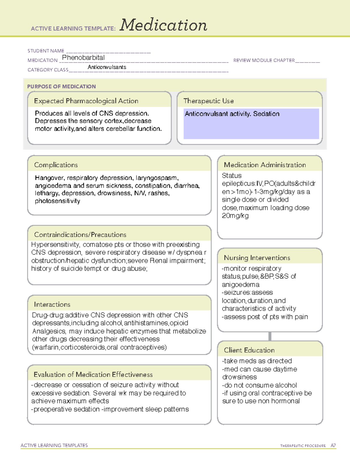 Phenobarbital - ATi template - ACTIVE LEARNING TEMPLATES THERAPEUTIC ...