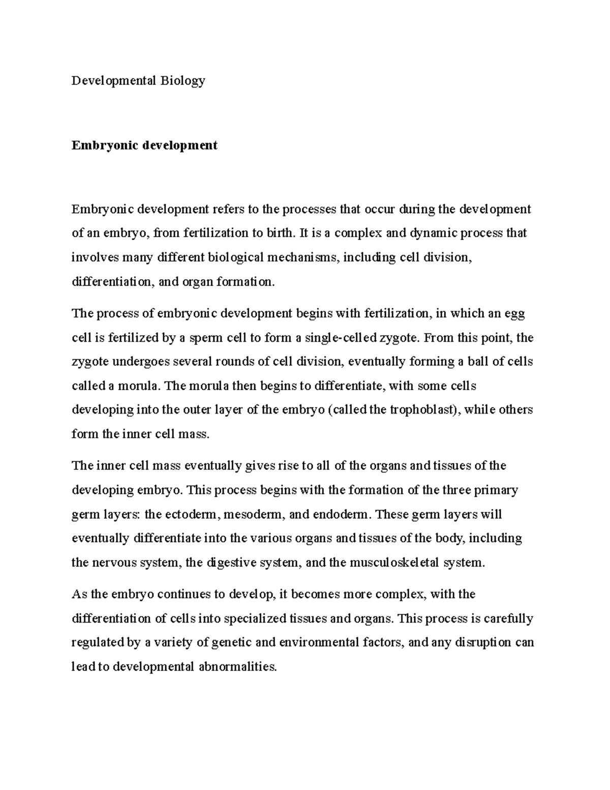 Development - It is a complex and dynamic process that involves many ...