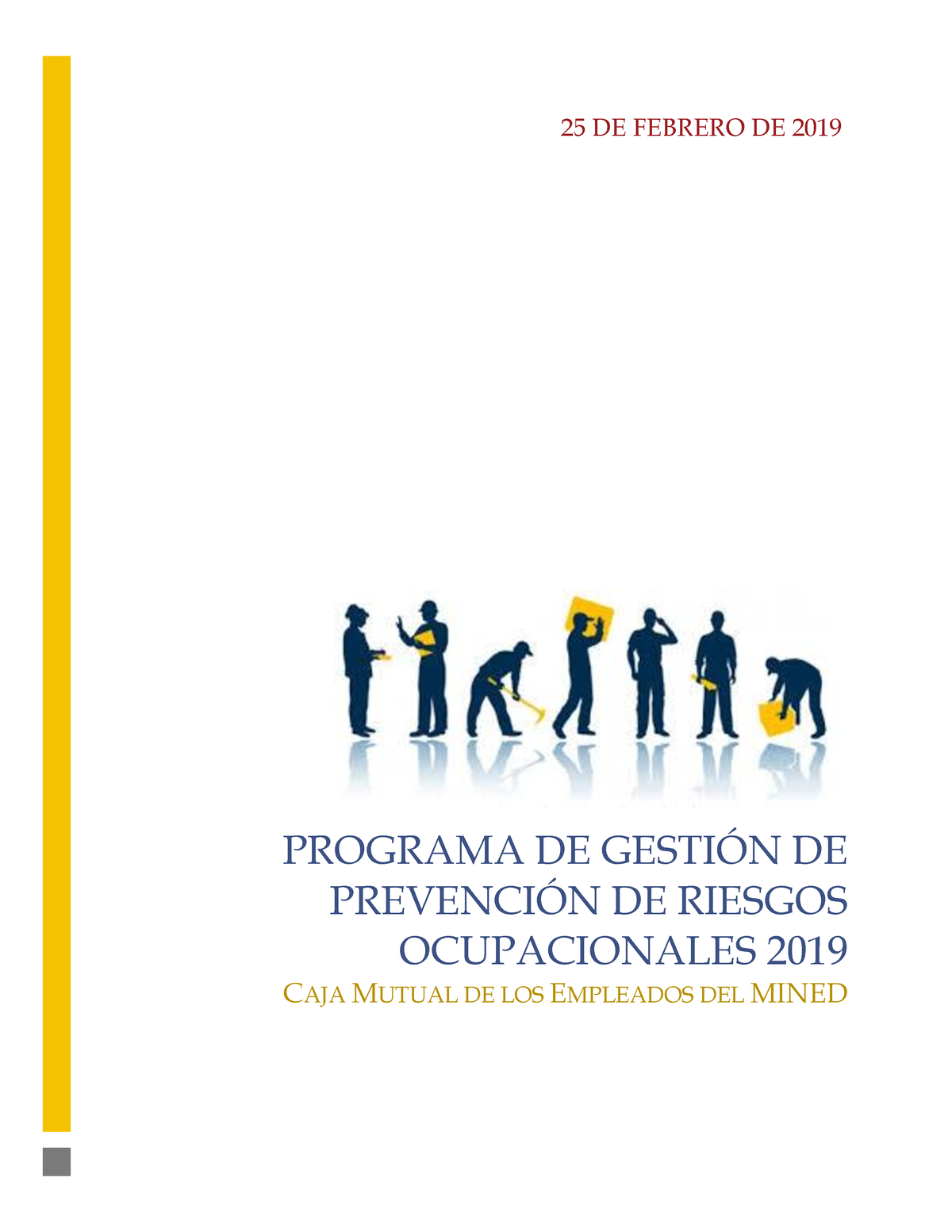 Programa De Gestion De Prevención De Riesgos Ocupacionales 2019 ...