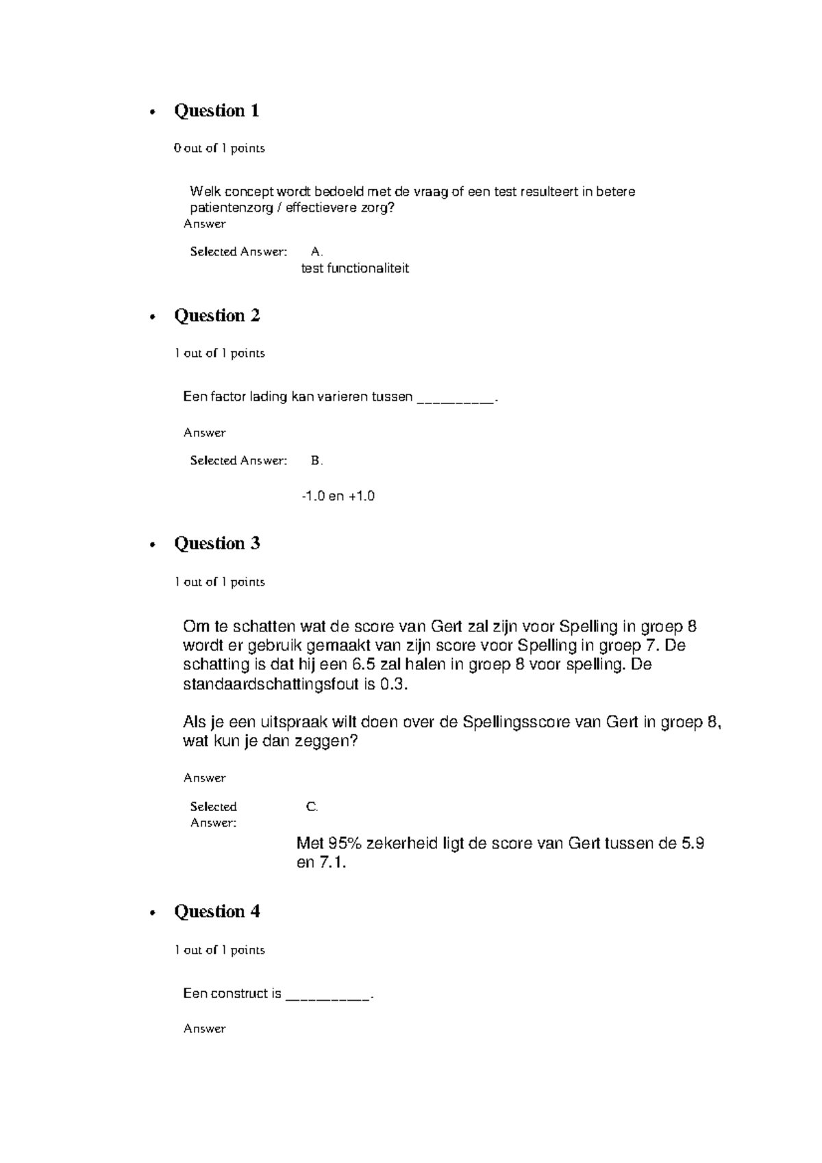 Practicum Vragen En Antwoorden Proeftoets • Question 1 0 Out Of 1