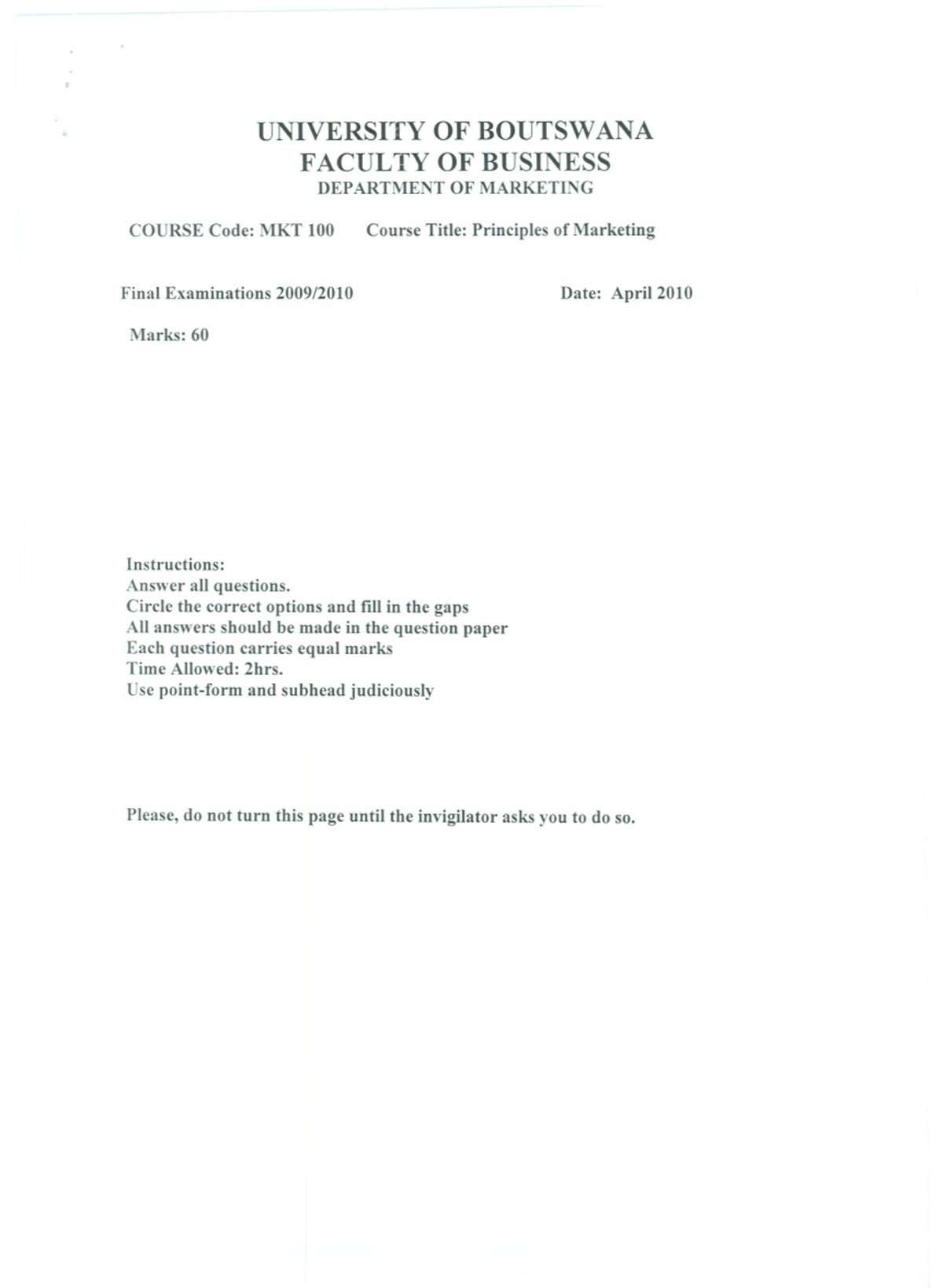 Marketing pp - notes - Principles of Marketing - Studocu