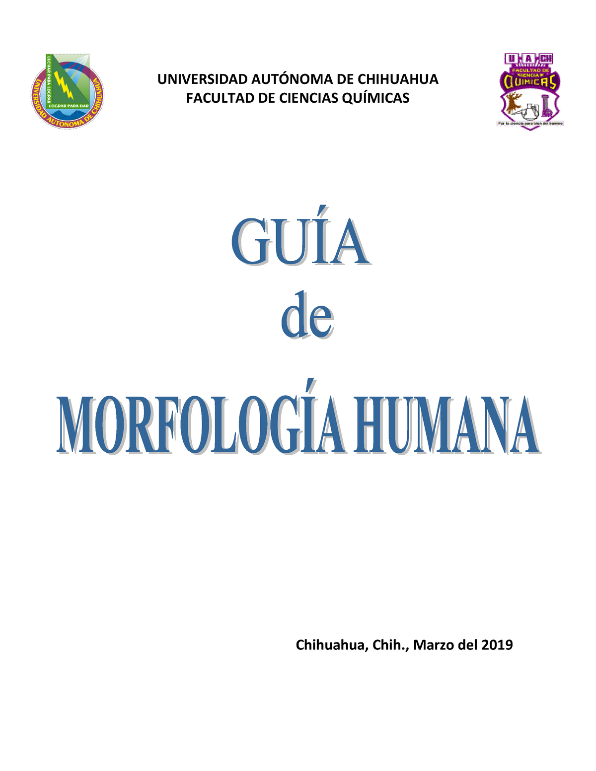 Guía De Morfología Humana Sept 2020 2 3 Y 4 - UNIVERSIDAD AUTÓNOMA DE ...