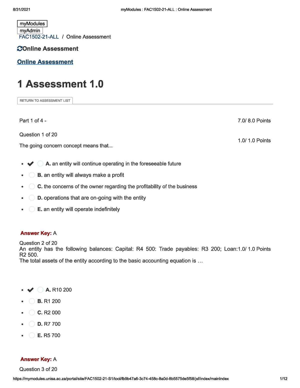 Fin Acc Assessment 1 - Assignment Questions And Answers For Financial ...