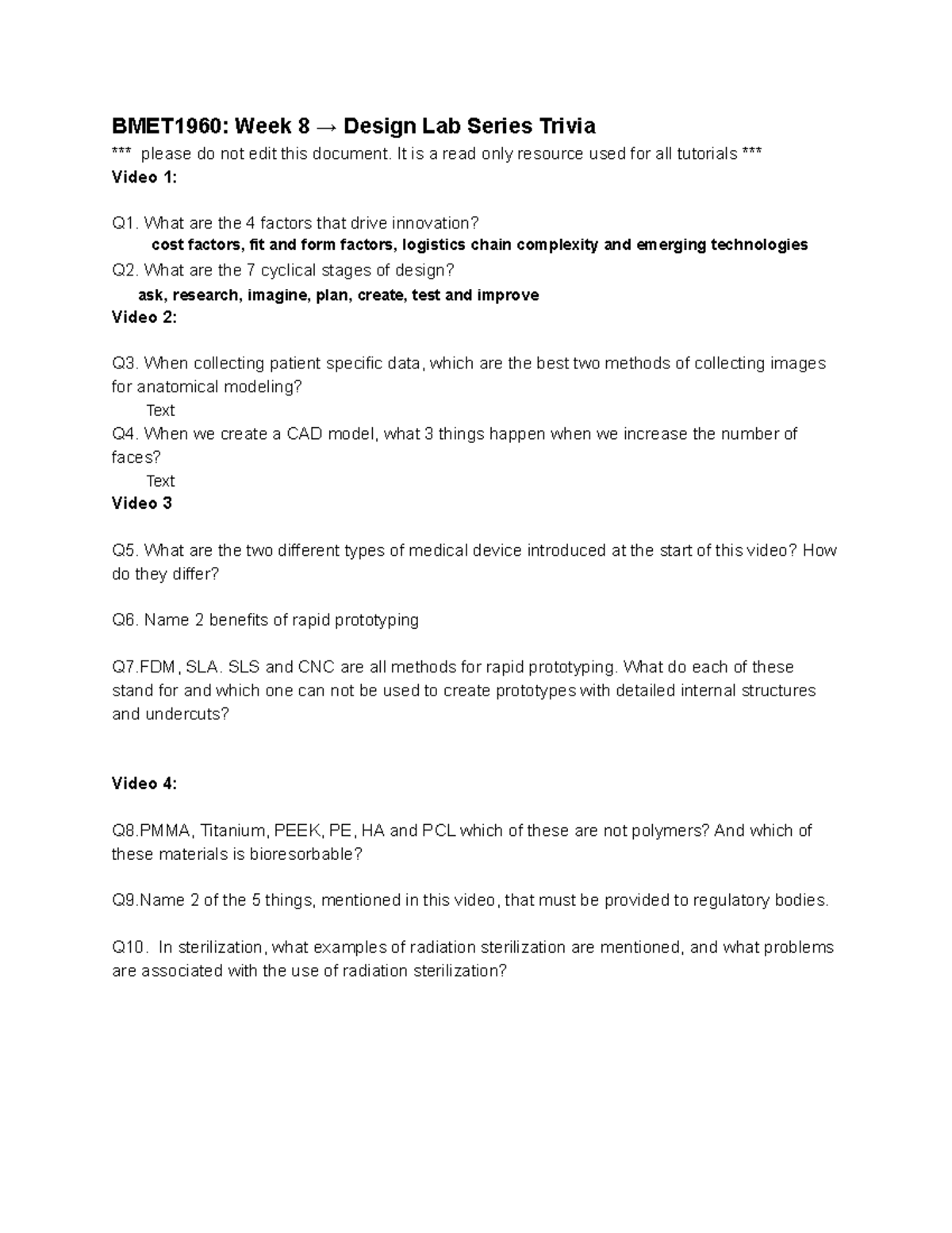 BMET1960 Design Lab Series Trivia copy - BMET1960: Week 8 → Design Lab ...