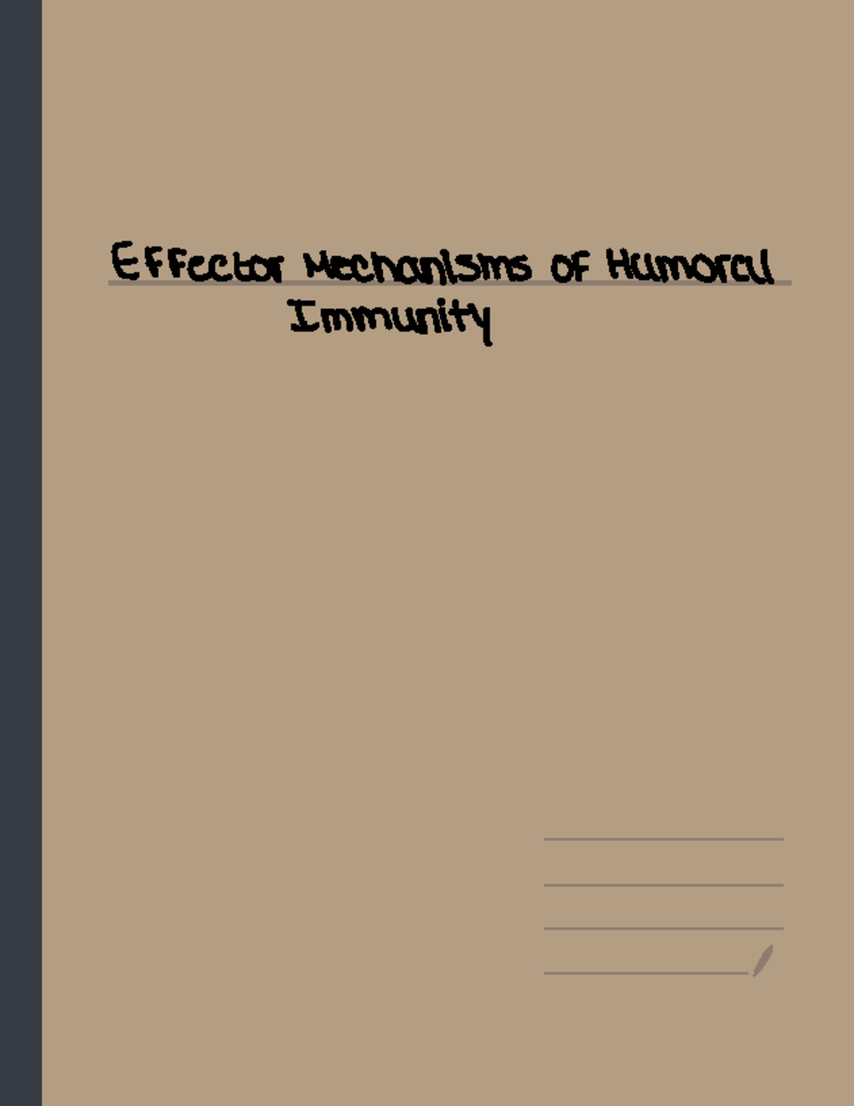 Effector Mech Of Humoral Immunity Effector Mechanisms Of Humoral